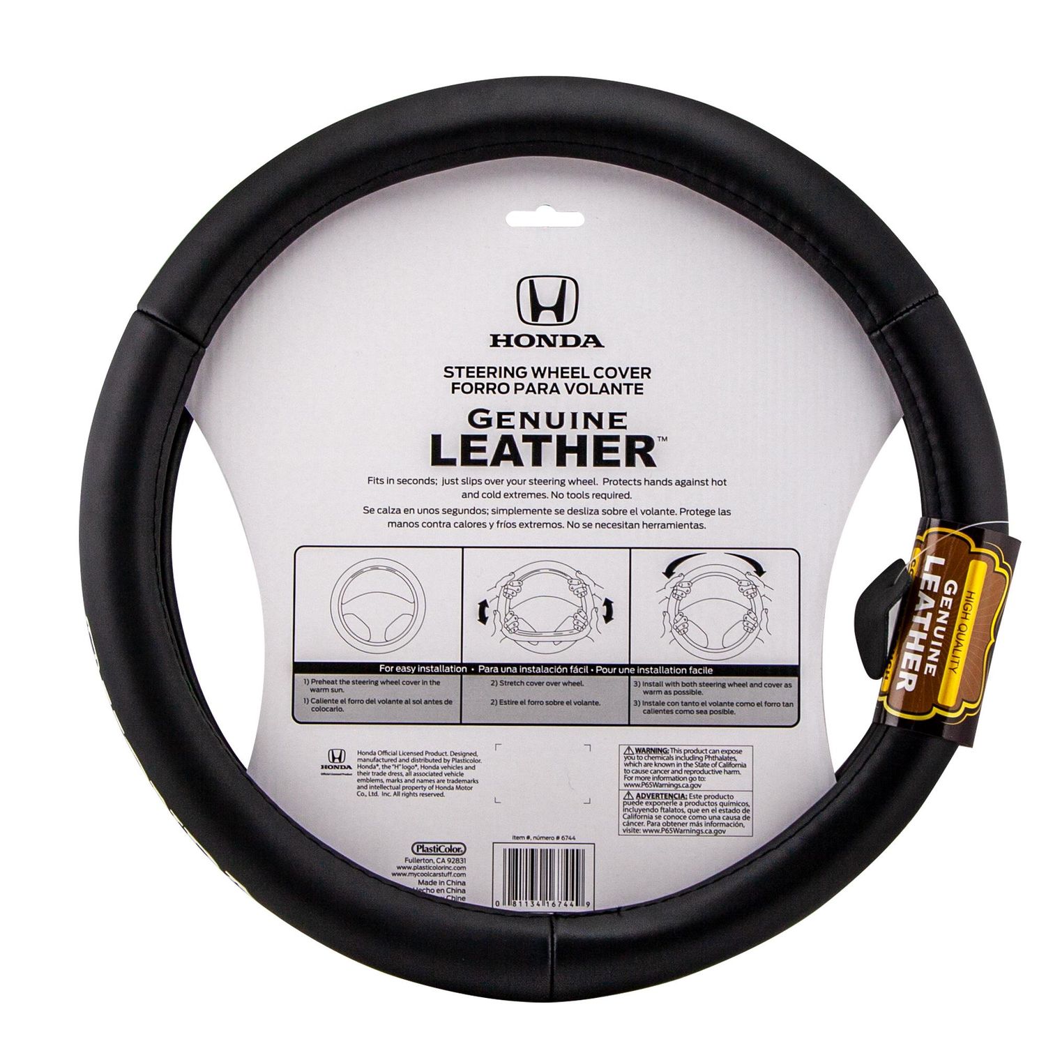 Honda Genuine Leather Steering Wheel Cover