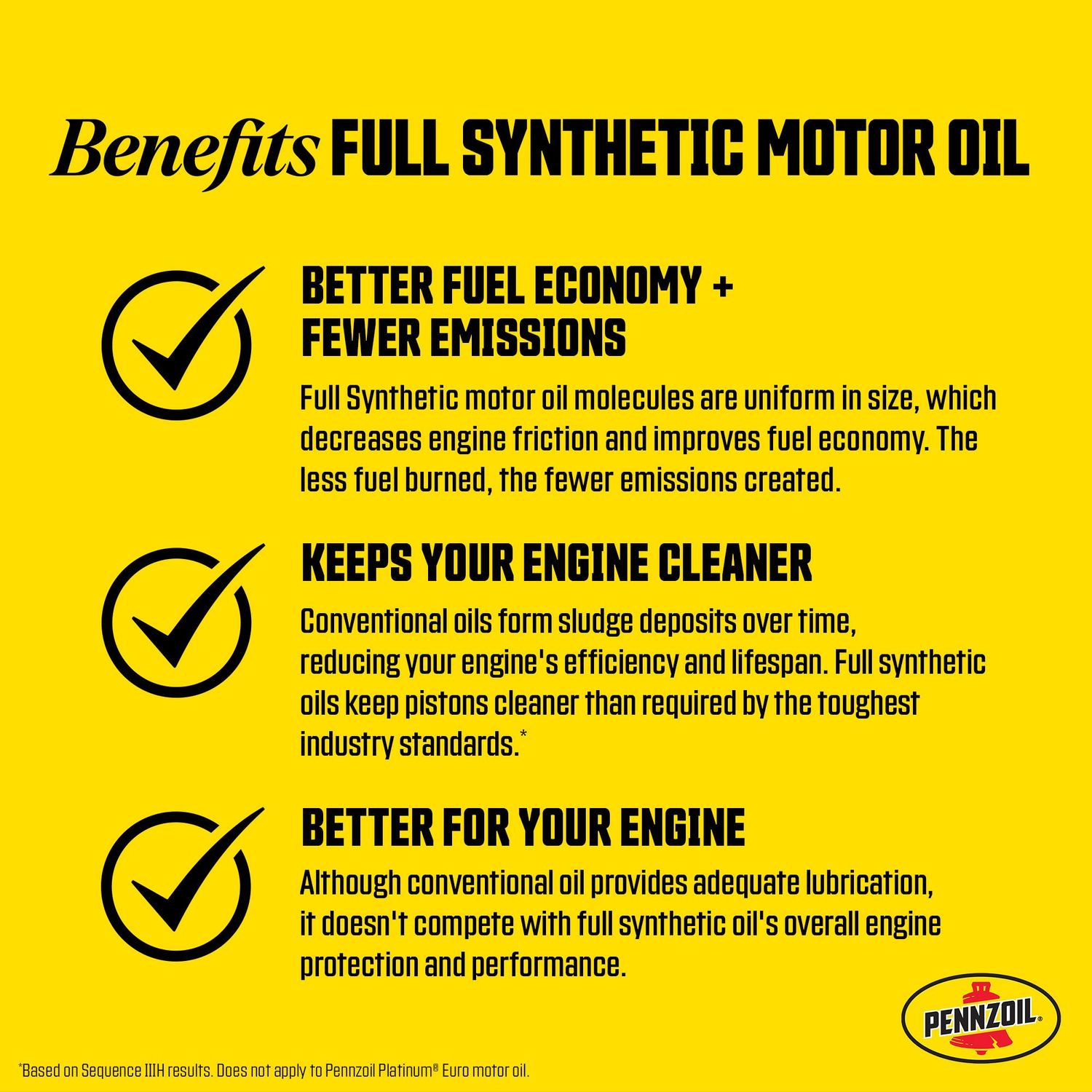 Pennzoil Ultra Platinum Full Synthetic Engine Oil 0W-40 1 Quart