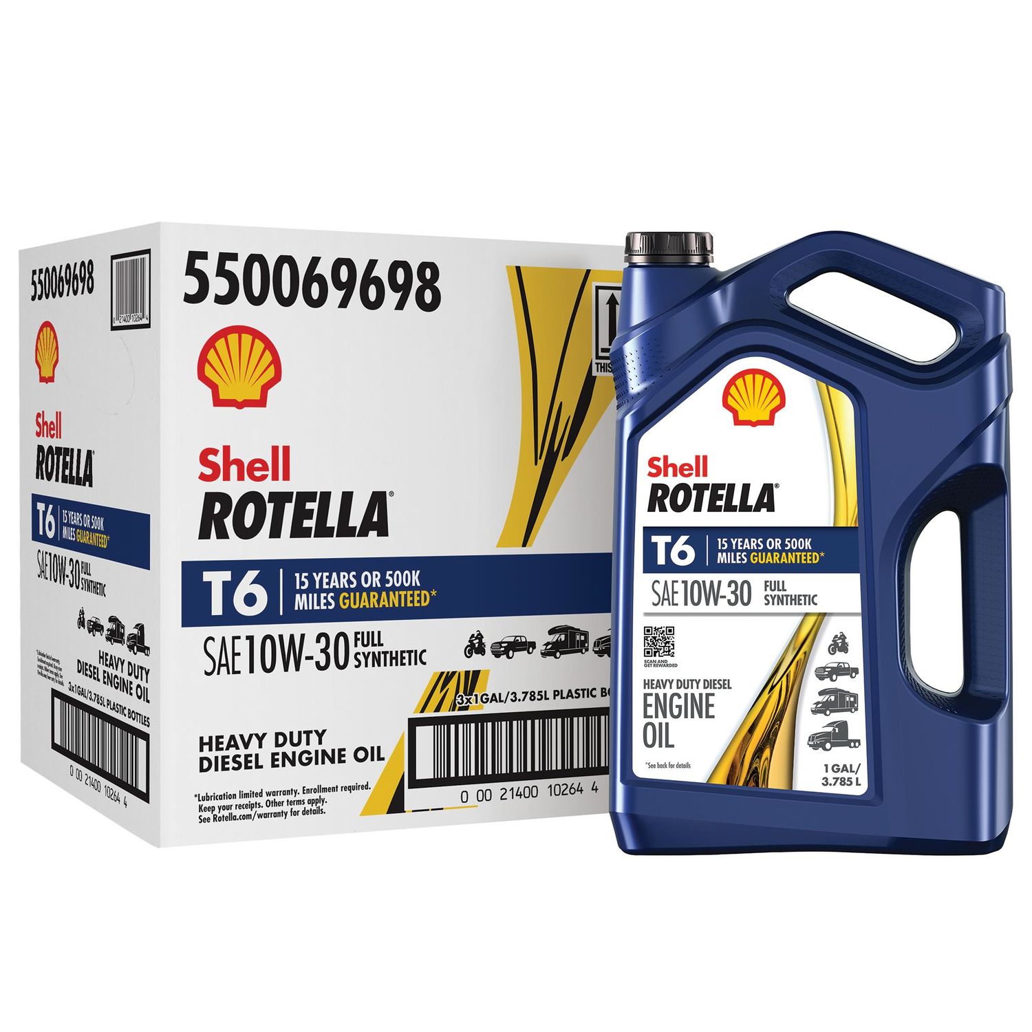 Shell ROTELLA T6 Fully Synthetic Heavy Duty Diesel Engine