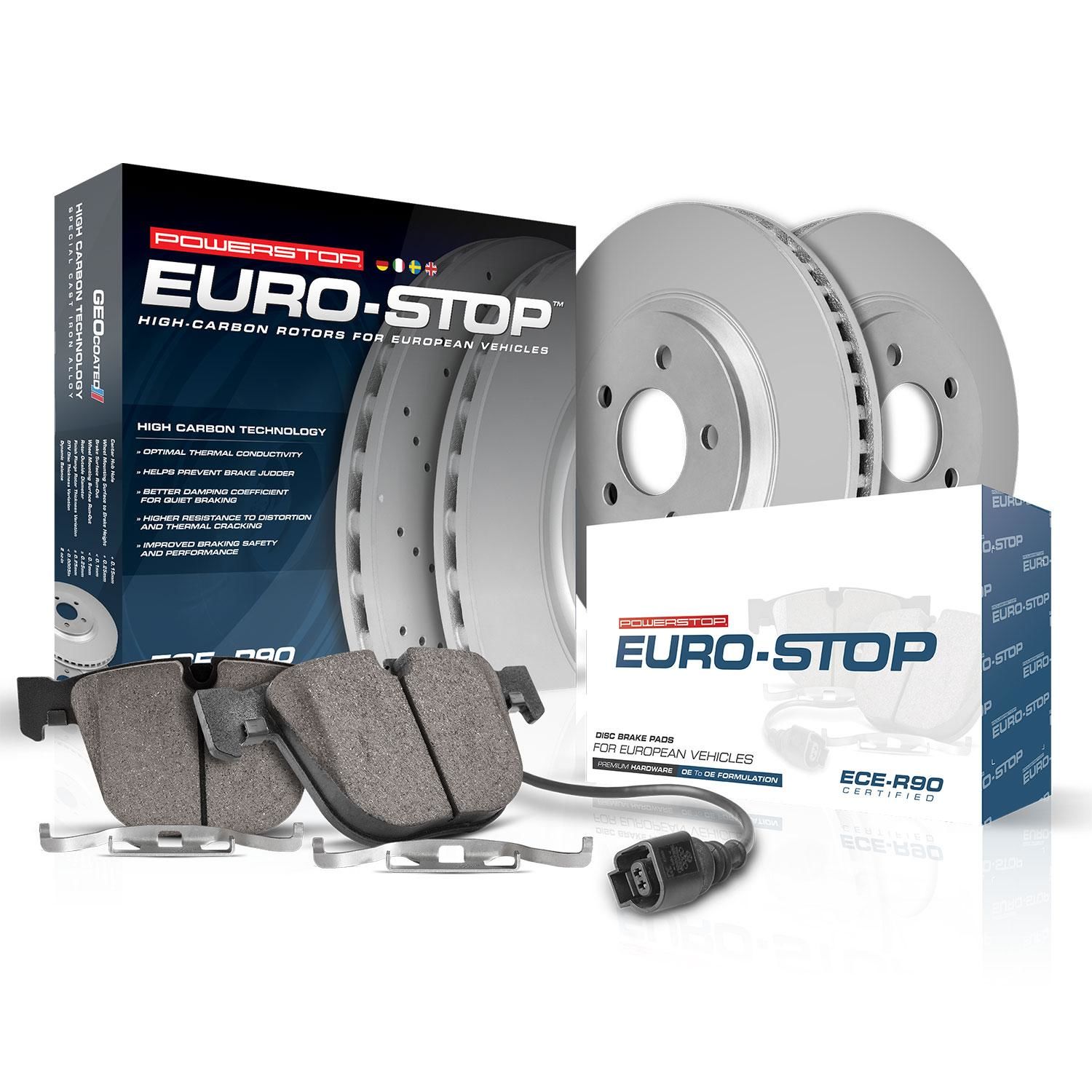 PowerStop Performance Brake Pads Rotors Kit ESK636