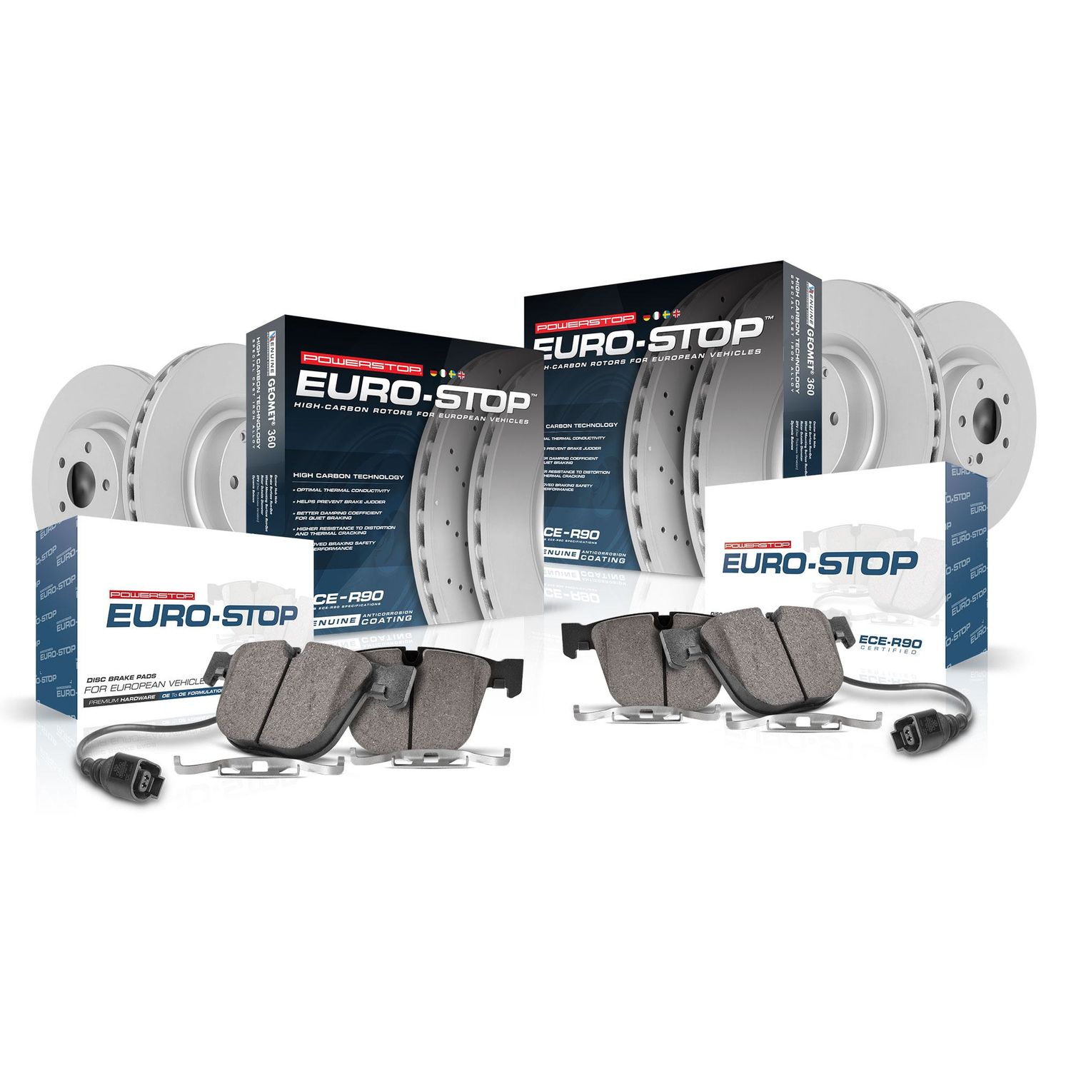 PowerStop Performance Brake Pads Rotors Kit ESK7501