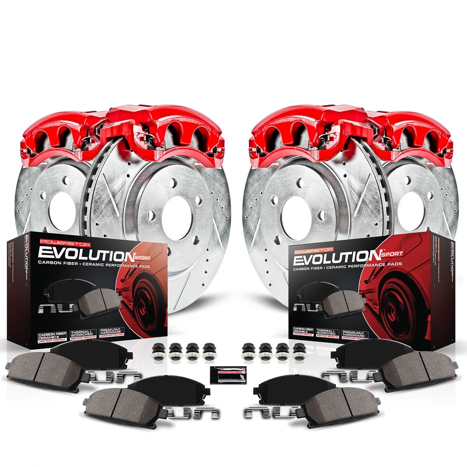 PowerStop Performance Brake Pads Rotors Kit KC2840