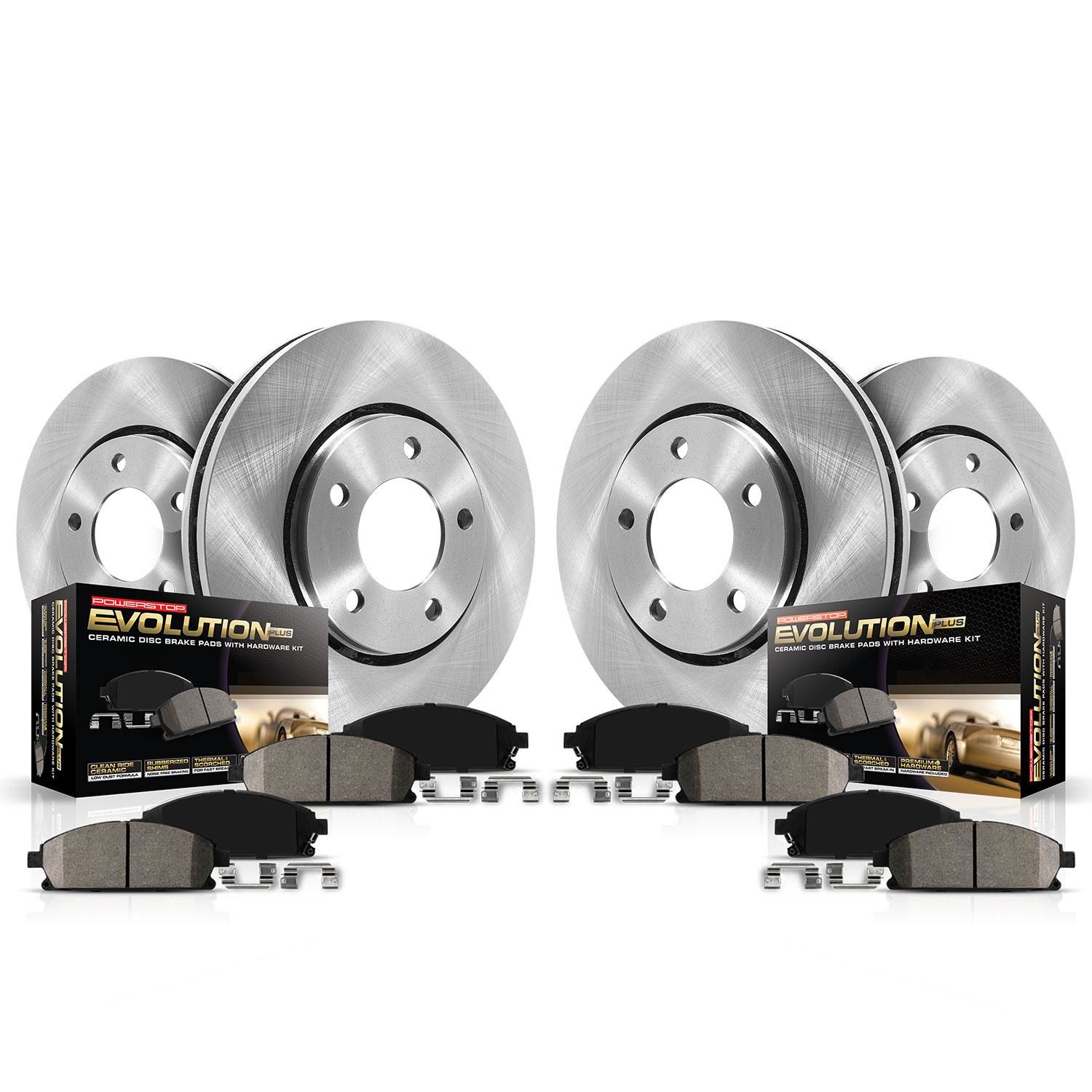 PowerStop Performance Brake Pads Rotors Kit KOE4062