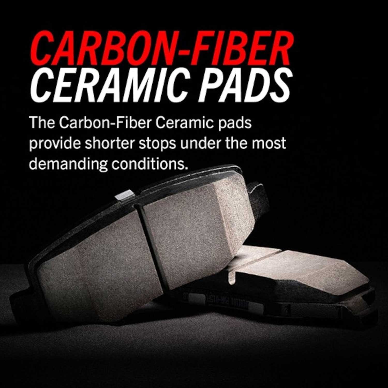 PowerStop Carbon Fiber Ceramic Disc Brake Pad Set Z26-1718 PowerStop Carbon Fiber Ceramic Disc Brake Pad Set Z26-1718