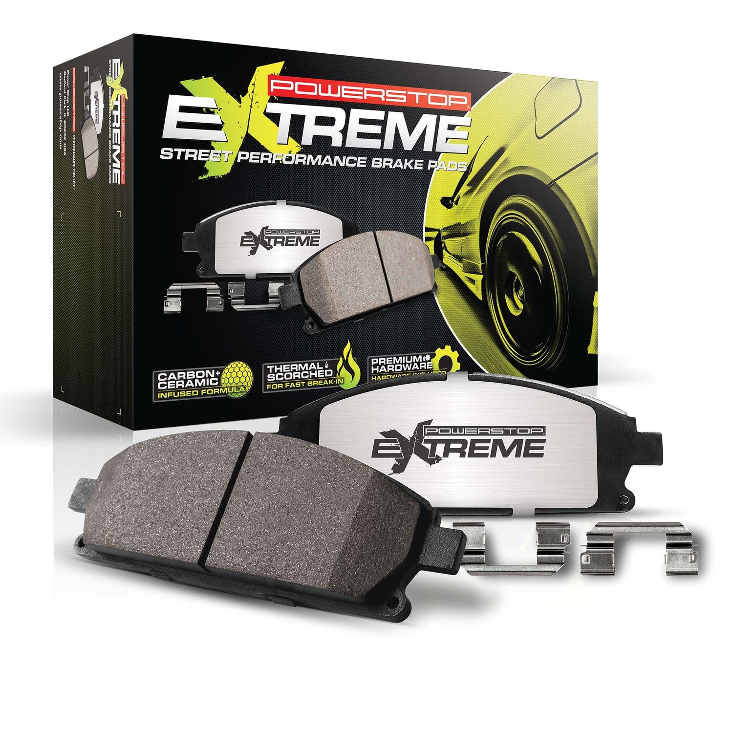 PowerStop Carbon Fiber Ceramic Disc Brake Pad Set Z26-732