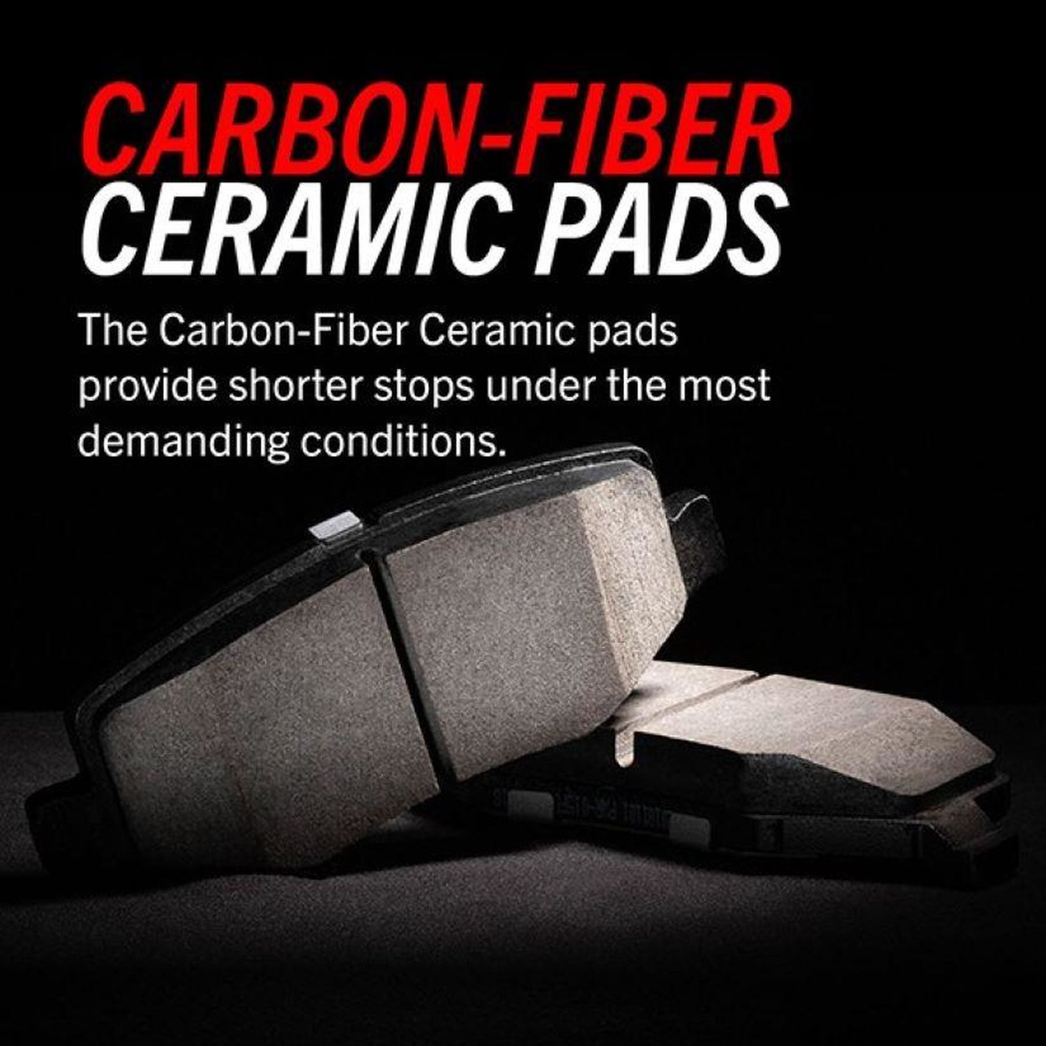 S PowerStop Carbon Fiber Ceramic Disc Brake Pad Set Z36-1680
