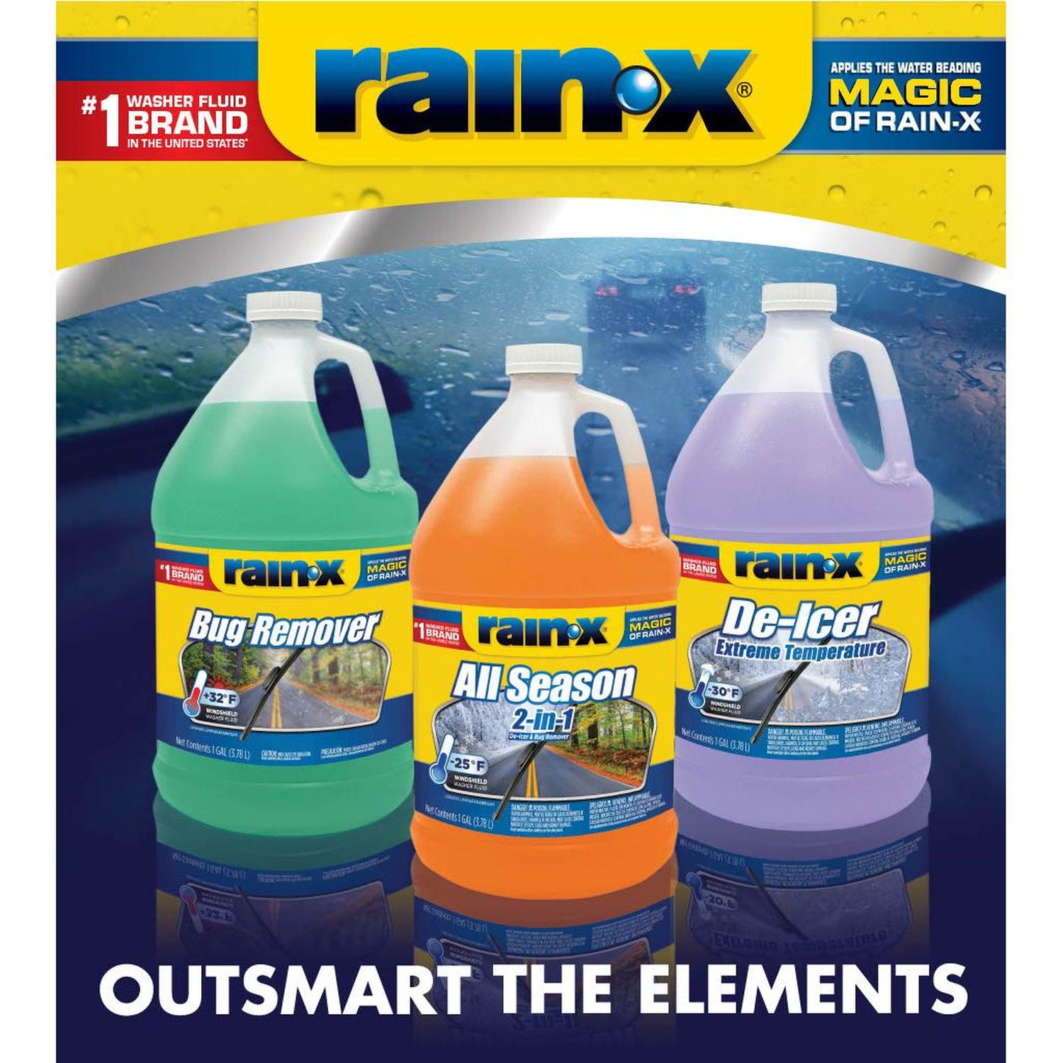 Rain-X De-Icer Windshield Washer Fluid 1 Gallon