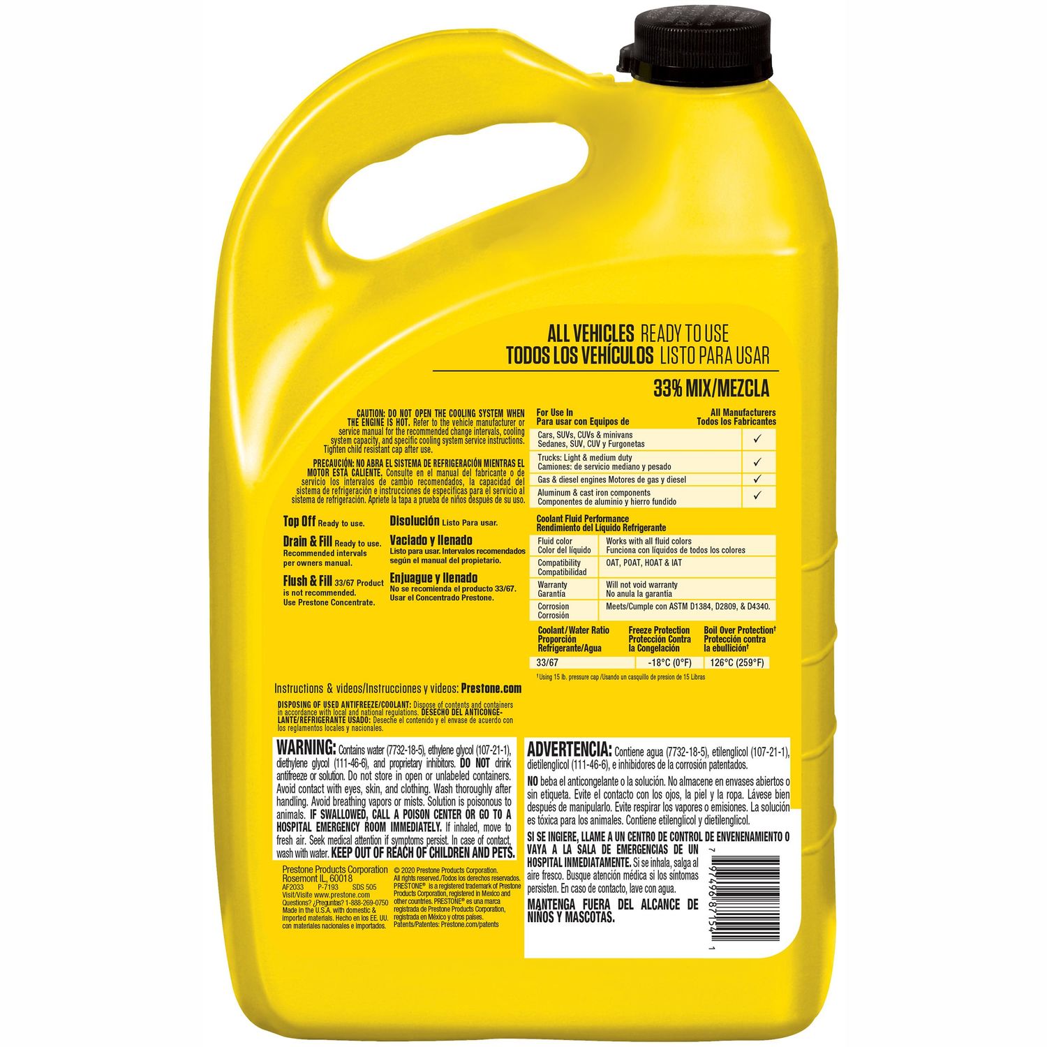 Prestone Universal Antifreeze and Coolant Ready-to-Use