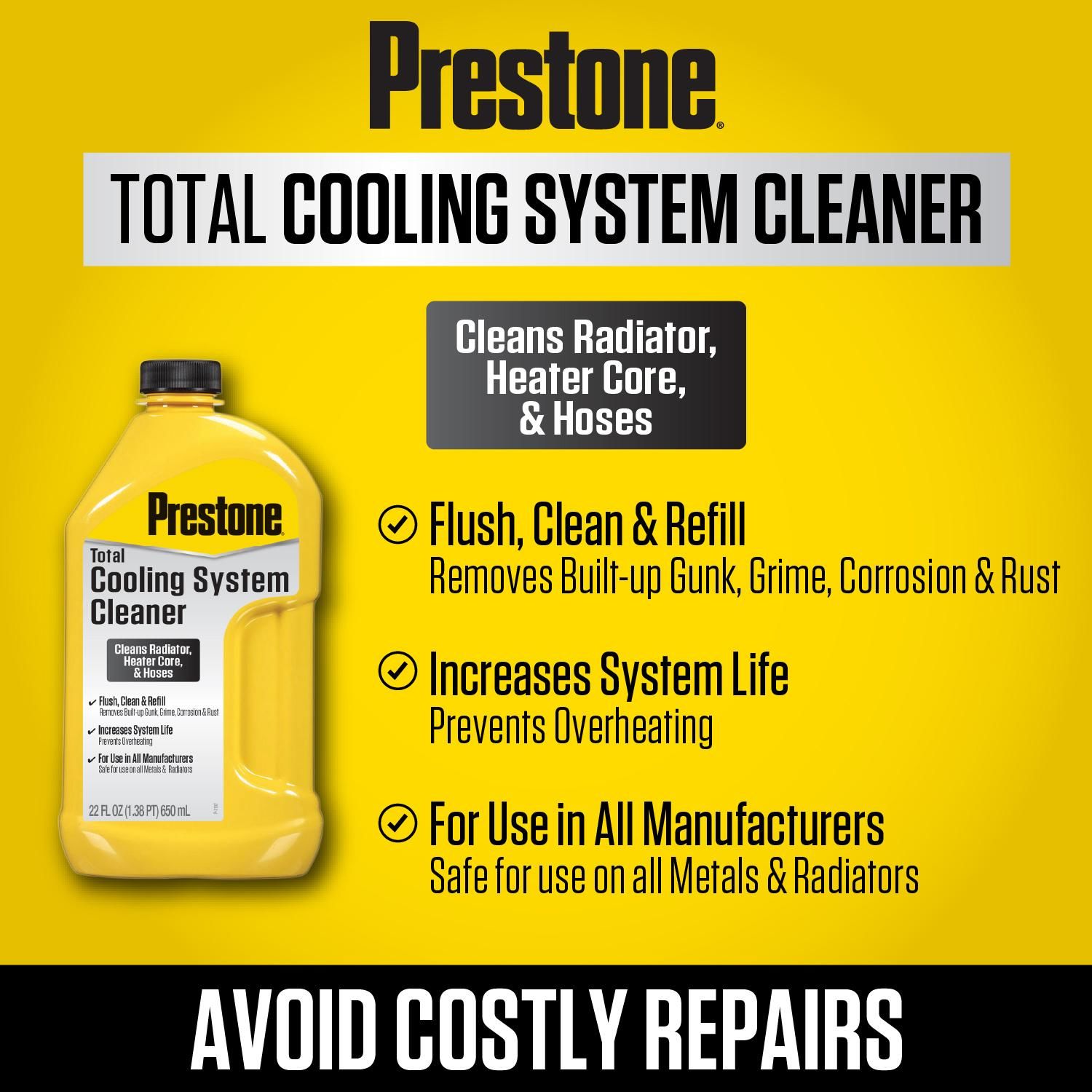 Prestone Radiator Flush + Cleaner 22oz