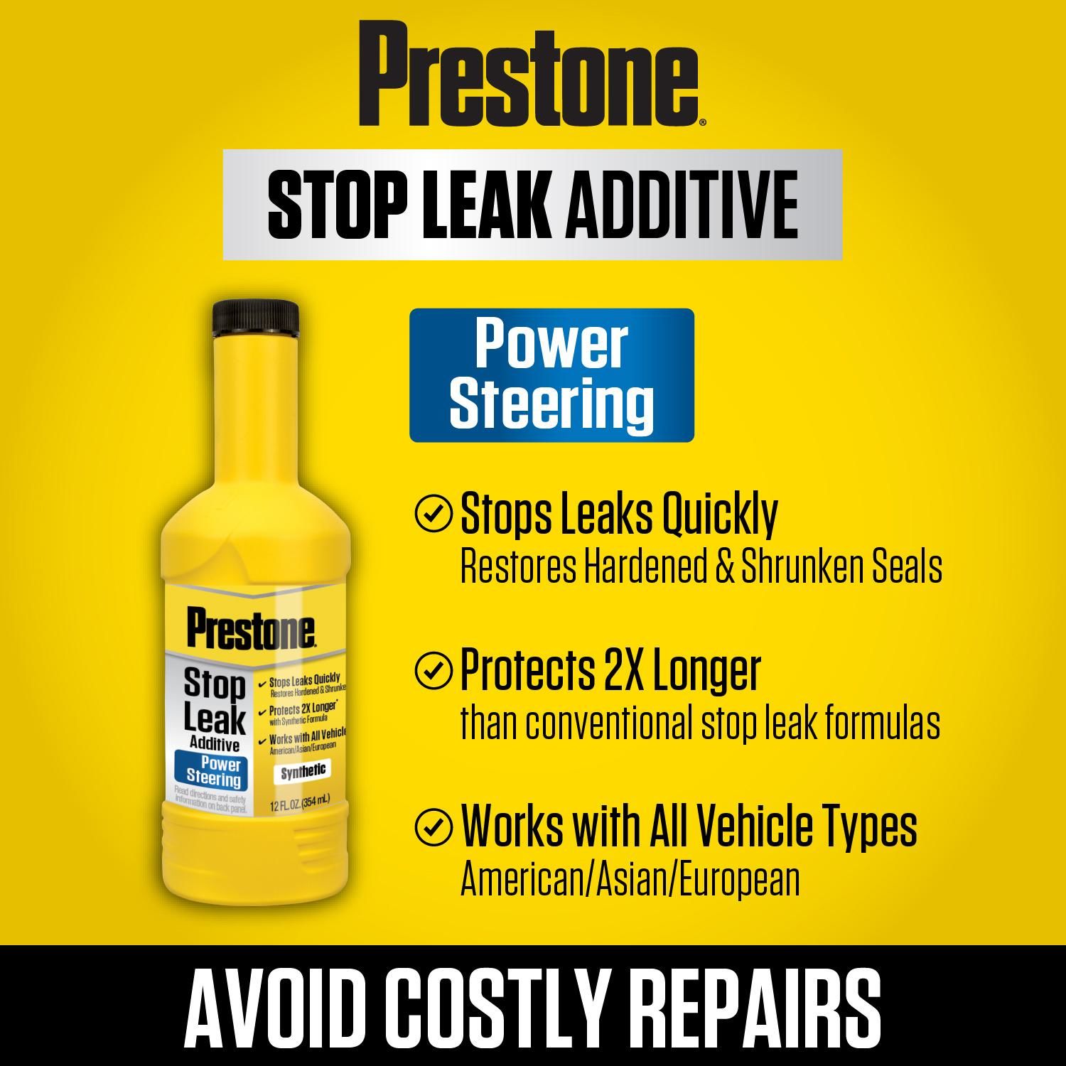 Prestone Power Steering Stop Leak 12oz