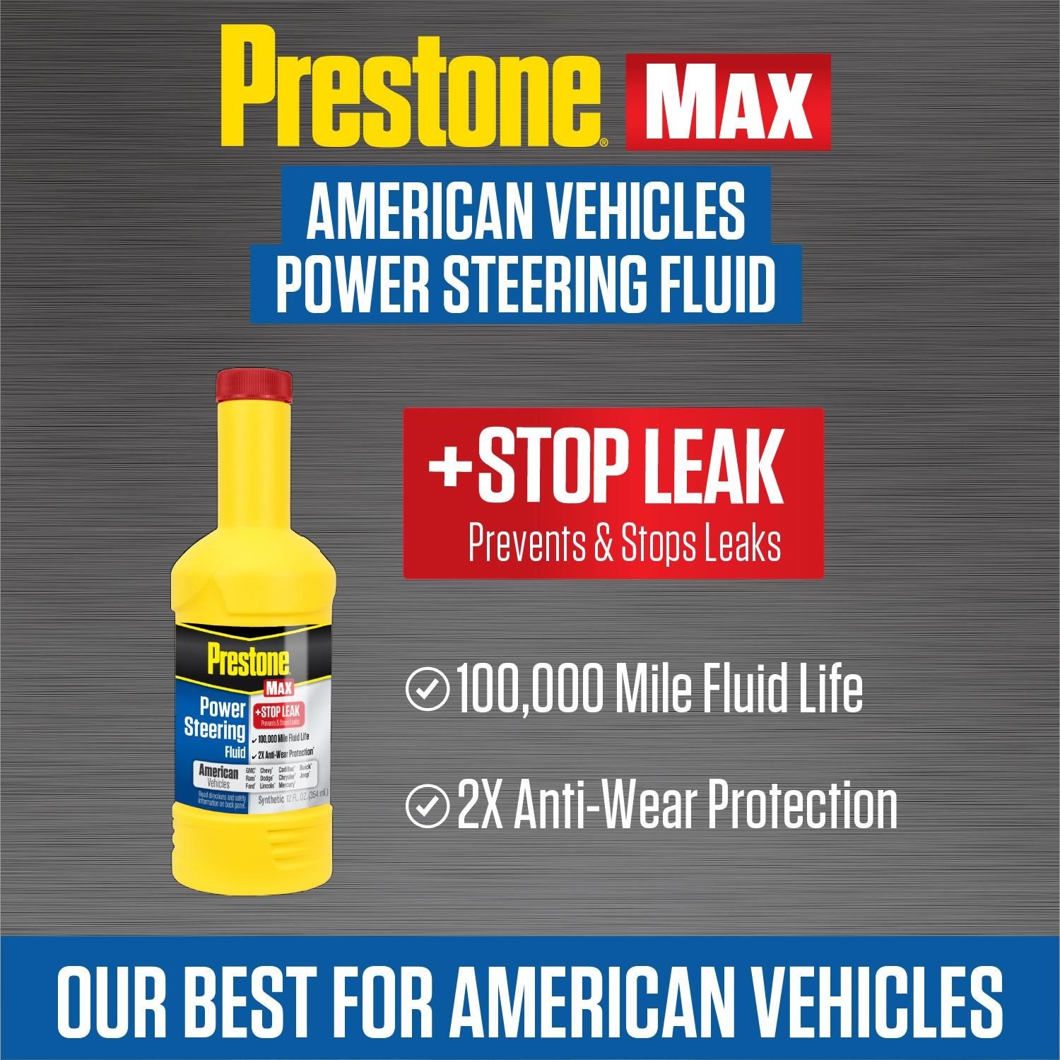 Prestone Full Synthetic Power Steering Fluid