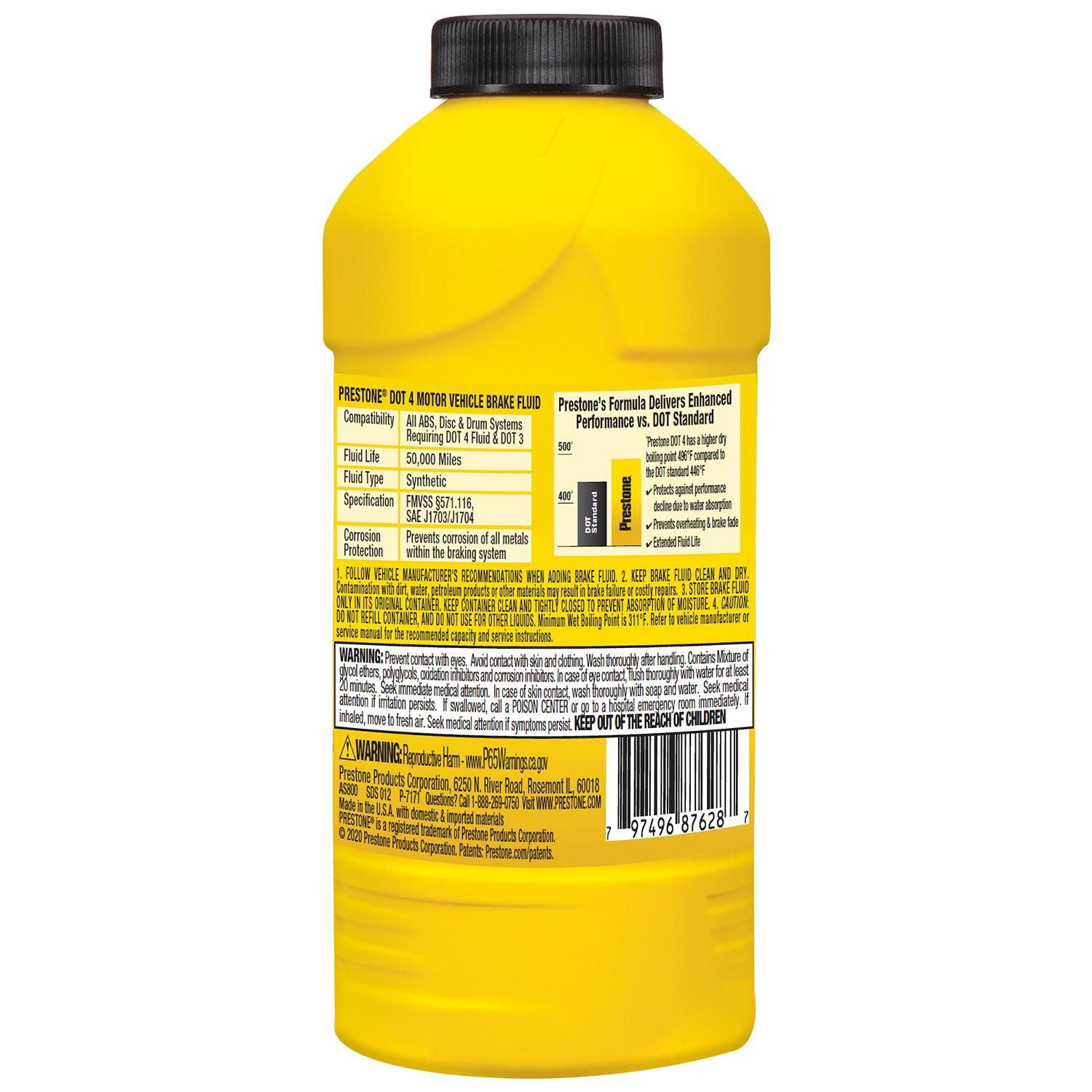 Audi Brake Fluid - DOT 4 Synthetic OEM replacement - 1 Liter