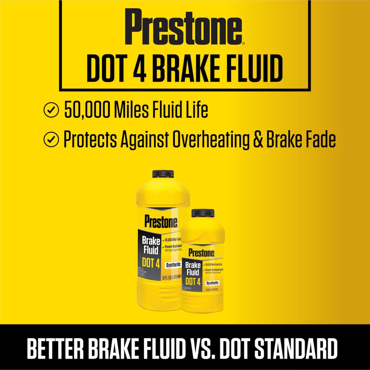 Prestone DOT 4 Brake Fluid 12 ounce