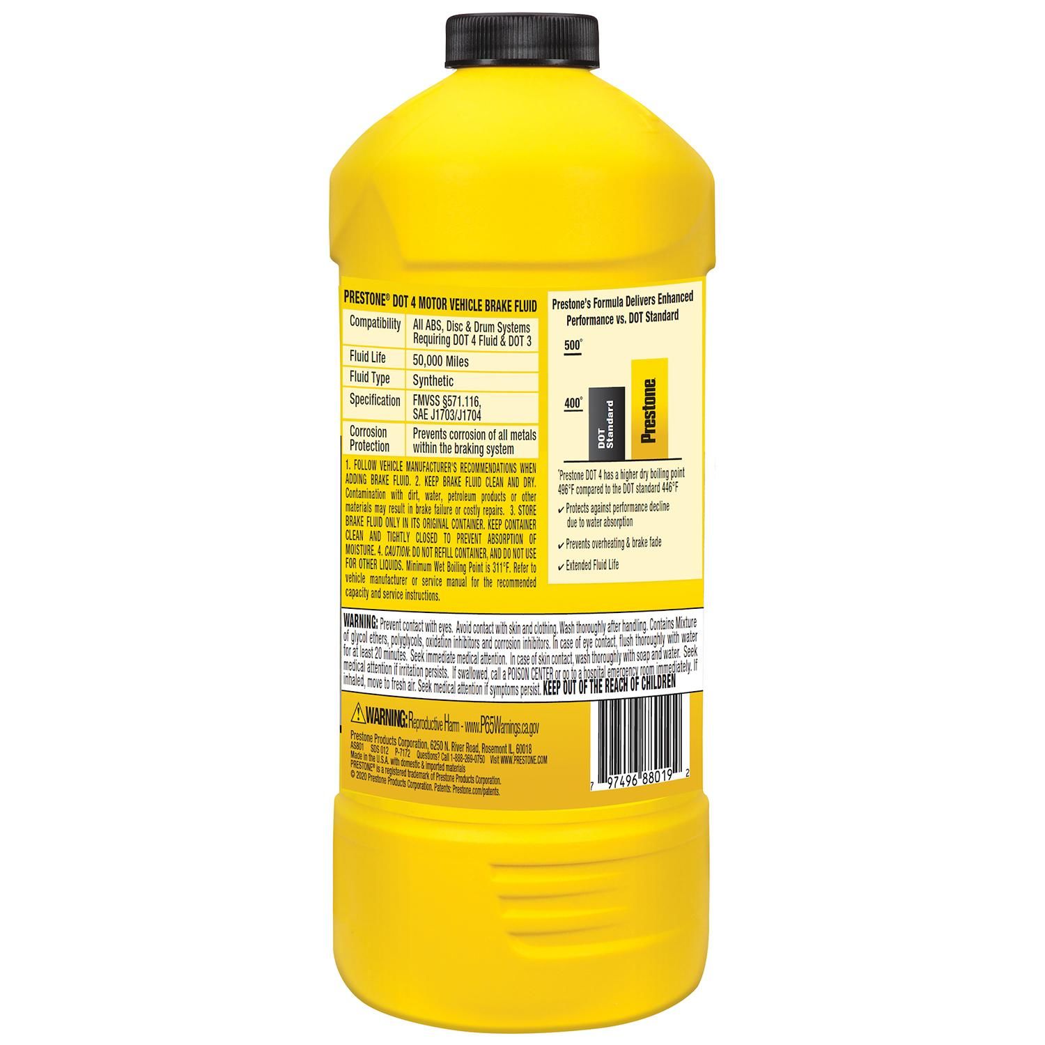 Prestone DOT 4 Brake Fluid 32oz