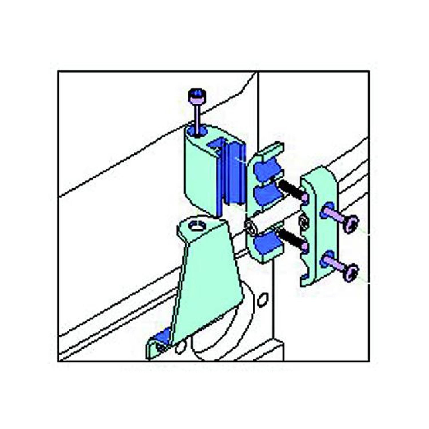 Taylor Cable 42523 10.4mm Red Vertical Wire Loom Kit - Spark Plug Wire Protection