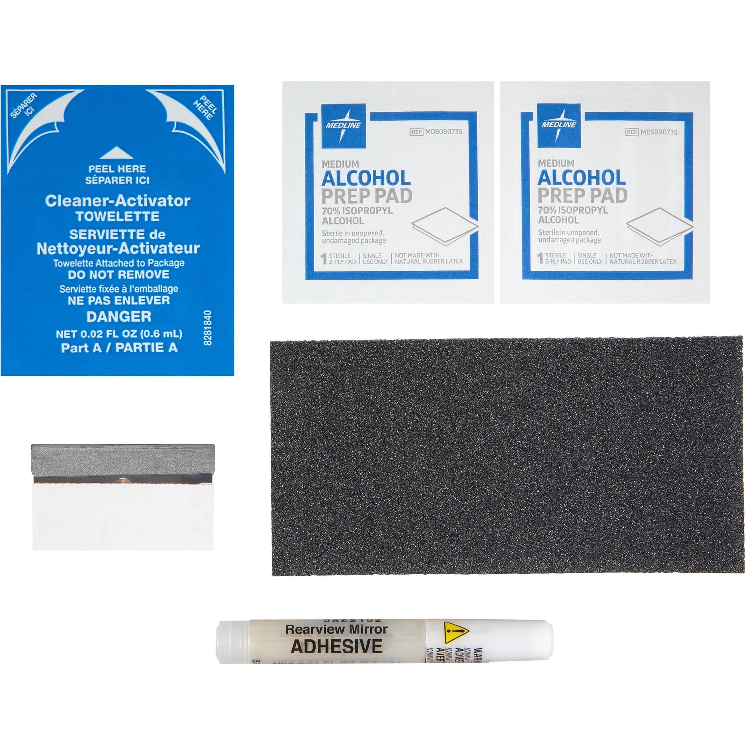 Rearview Mirror Adhesive Repair Kit ❘ One Stop Industrial Sales