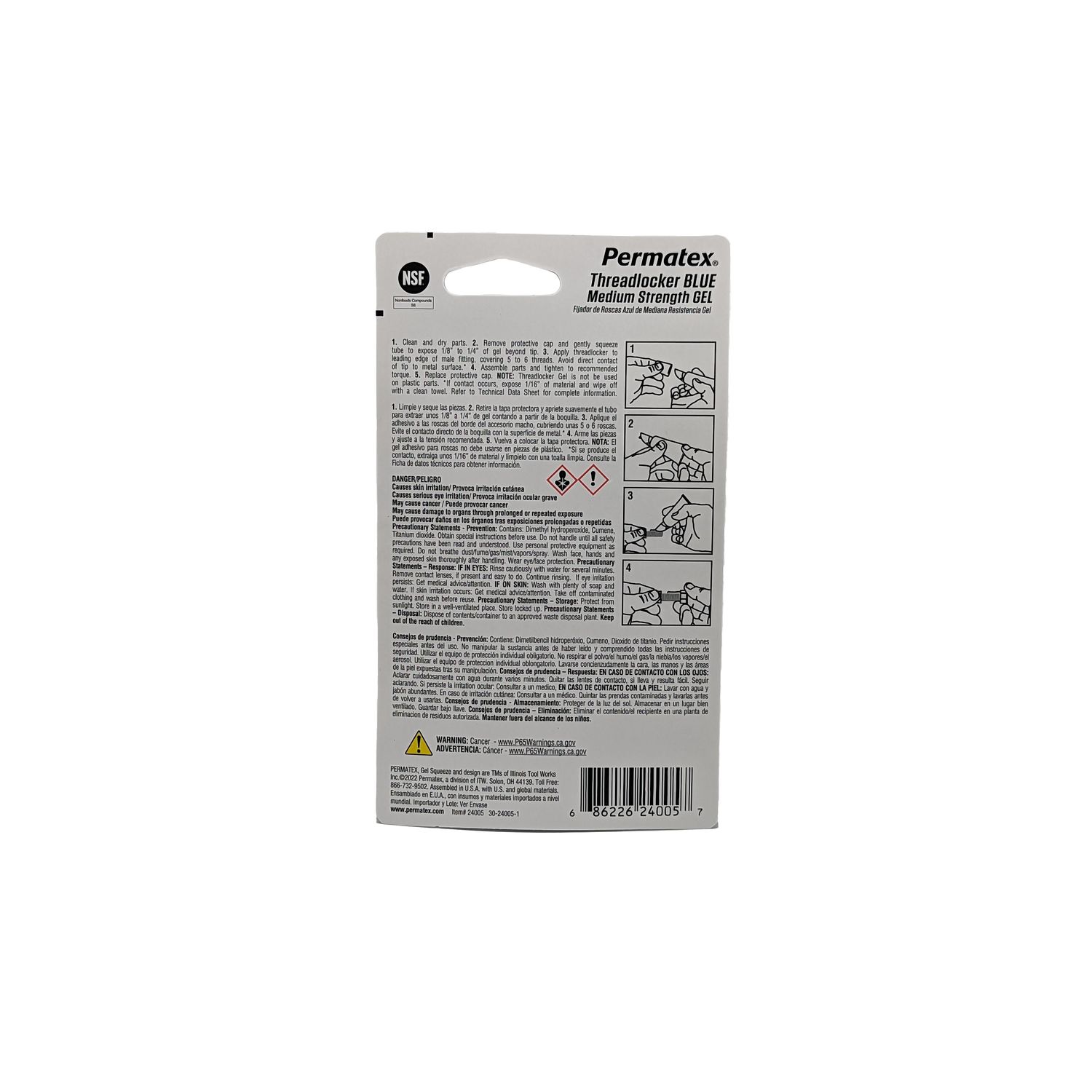 Permatex Blue Gel Threadlocker