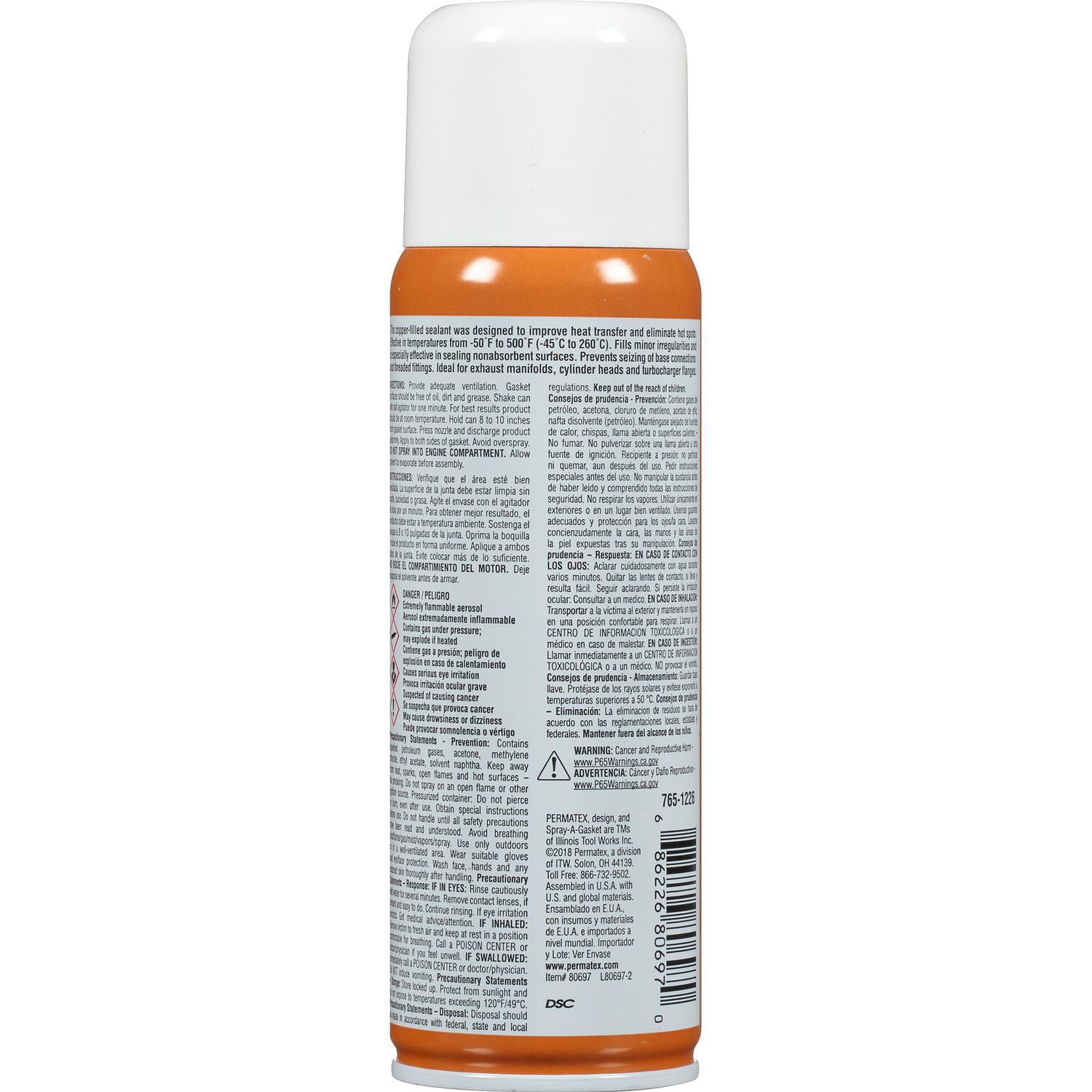 Permatex Copper High Temperature Spray-A-Gasket Sealant 9 oz