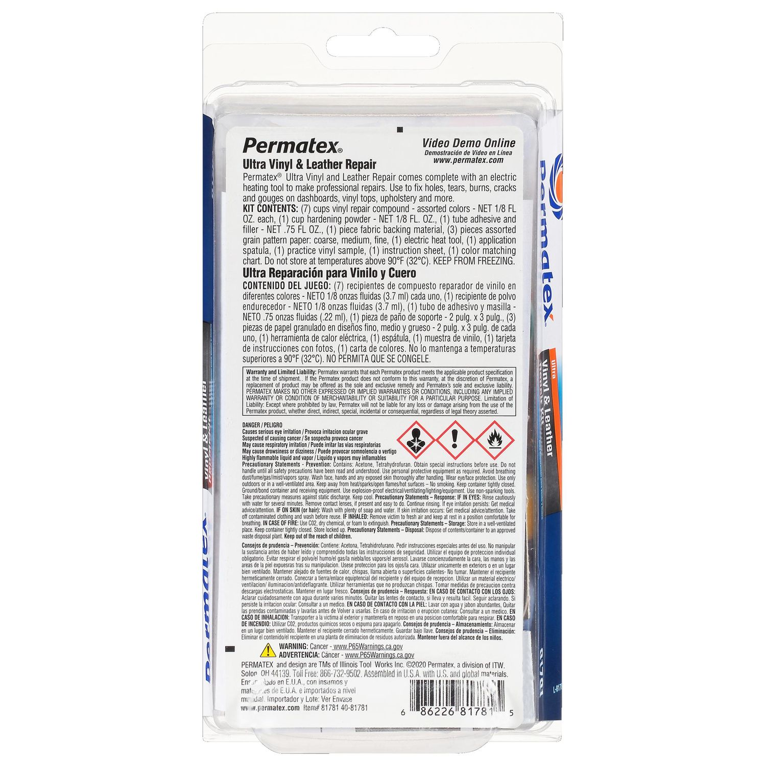 Permatex Leather and Vinyl Repair Kit