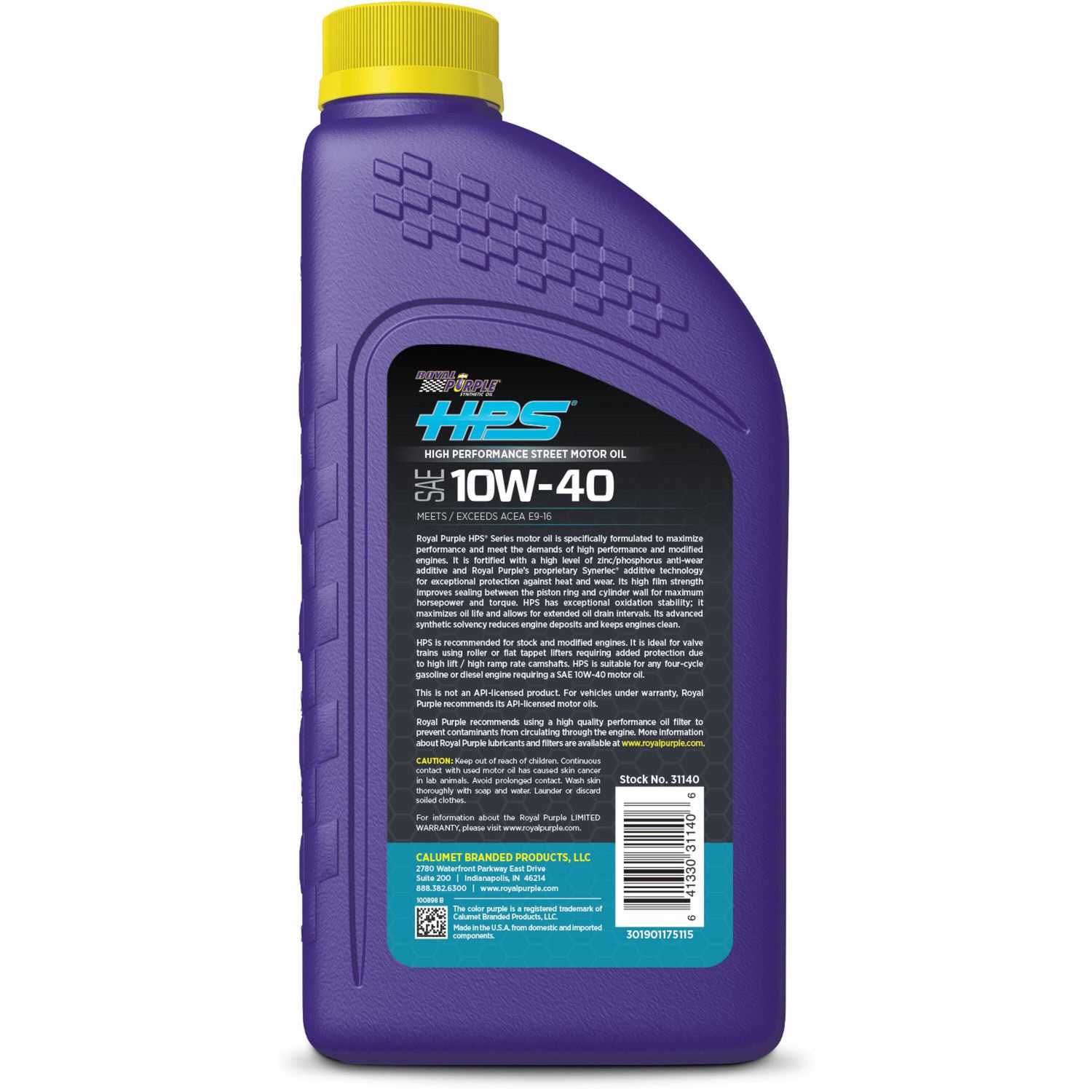 Royal Purple HPS Full Synthetic Engine Oil 10W-40 1 Quart