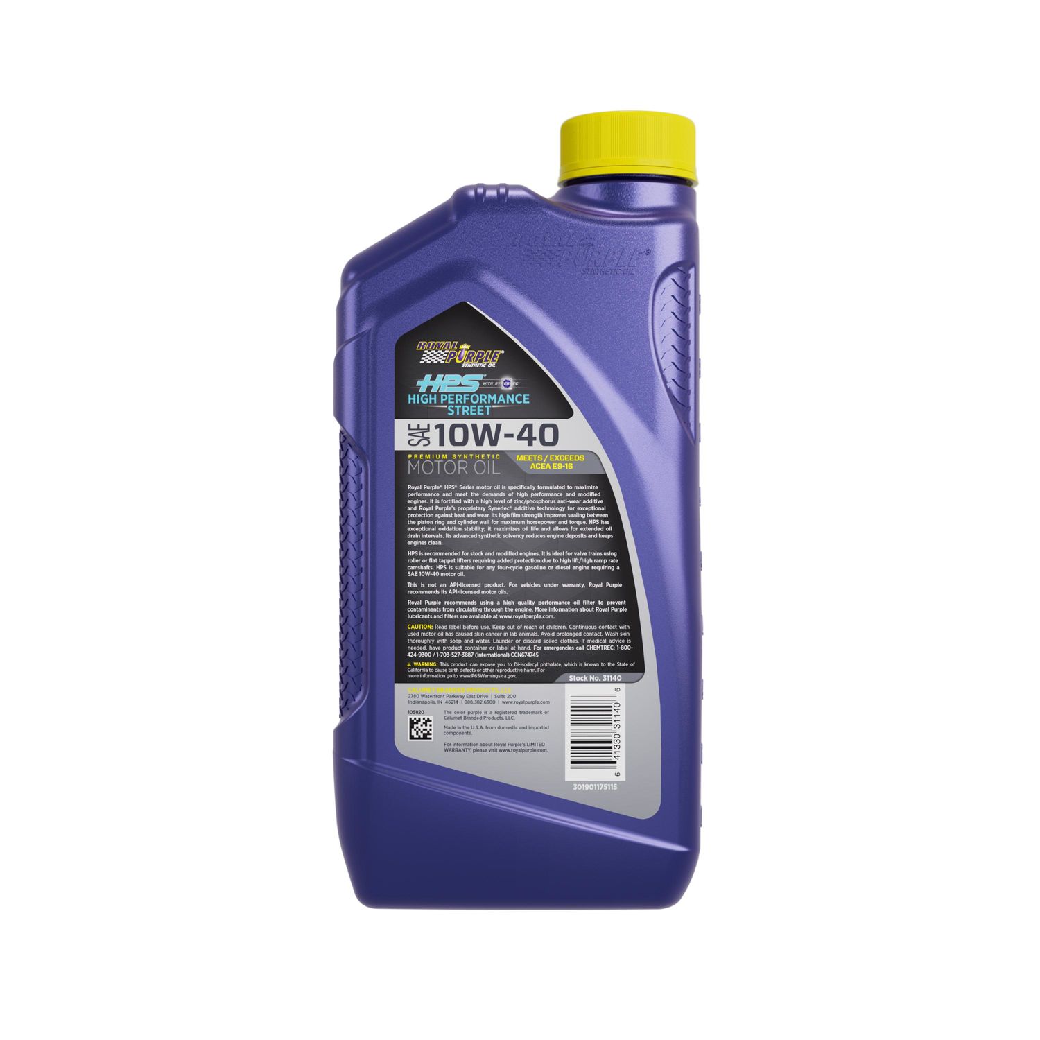 Royal Purple HPS Full Synthetic Engine Oil 10W-40 1 Quart