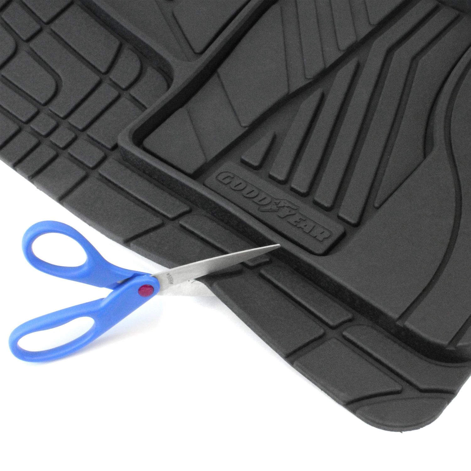 Goodyear Black Premium Rubber Truck Floor Mats 3 Piece