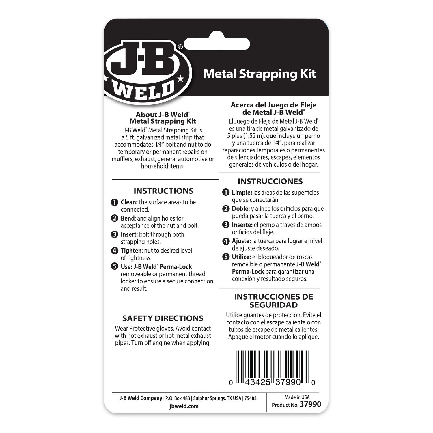 JB Weld Metal Strapping Kit