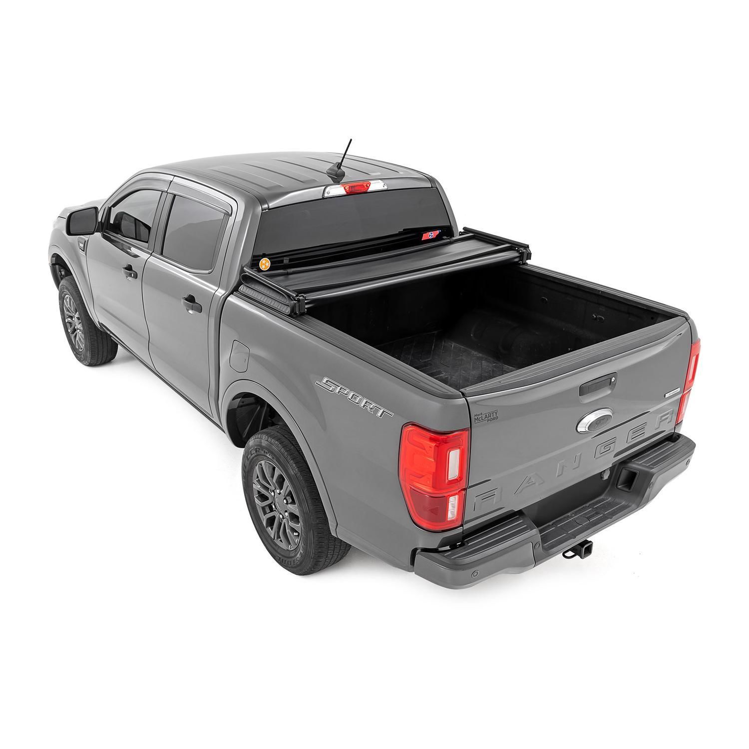 Rough Country Soft TriFold Bed Cover 5ft Bed Ford Ranger 2WD/4WD (2019