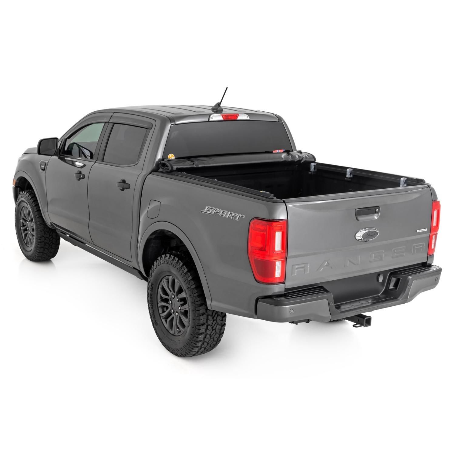 Rough Country Soft Roll Up Bed Cover 5ft Bed Ford Ranger 2WD/4WD (2019