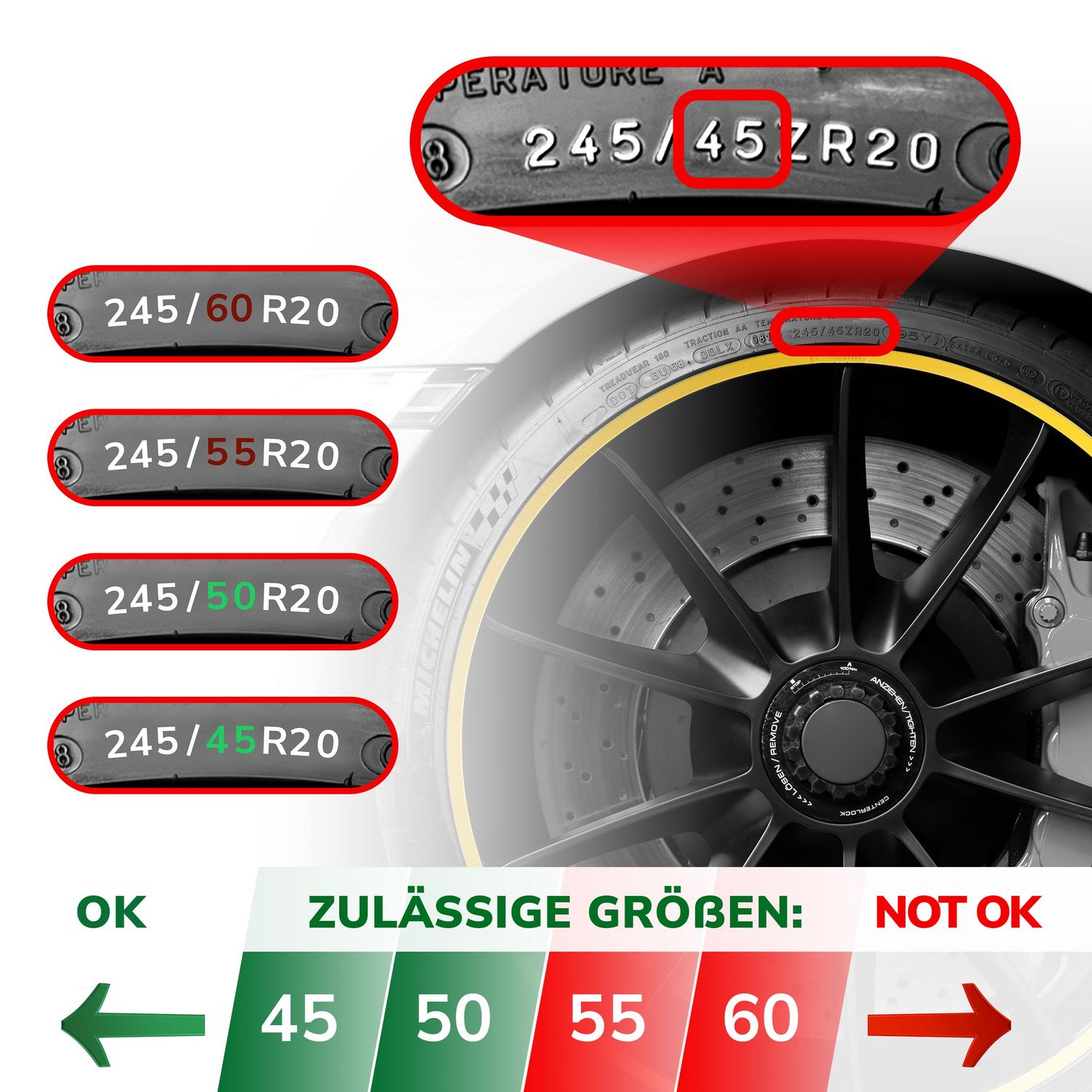 PrioRim 18in Black Individual Wheel Rim Guard