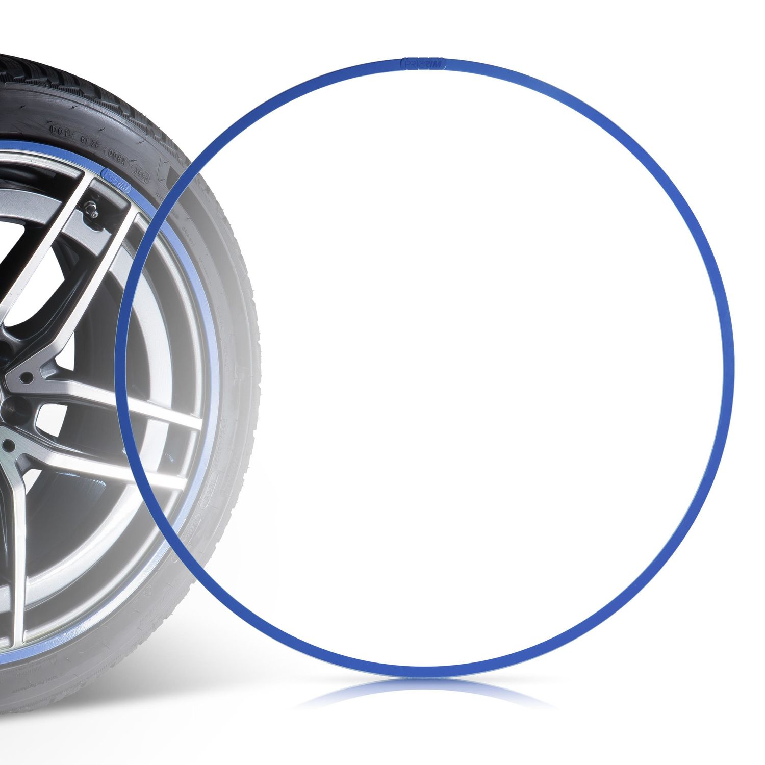 PrioRim 19in Blue Wheel Rim Guard Set