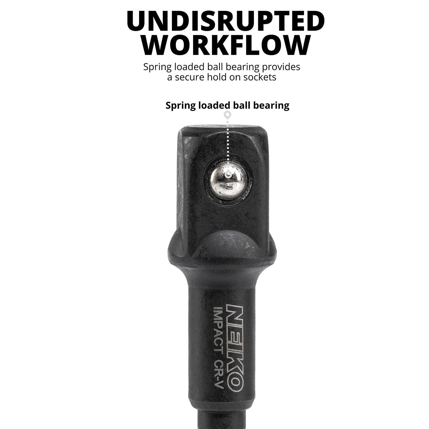 NEIKO Quick Change, Cr-V, Impact Socket Adapter and Magnetic Bit Holder ...