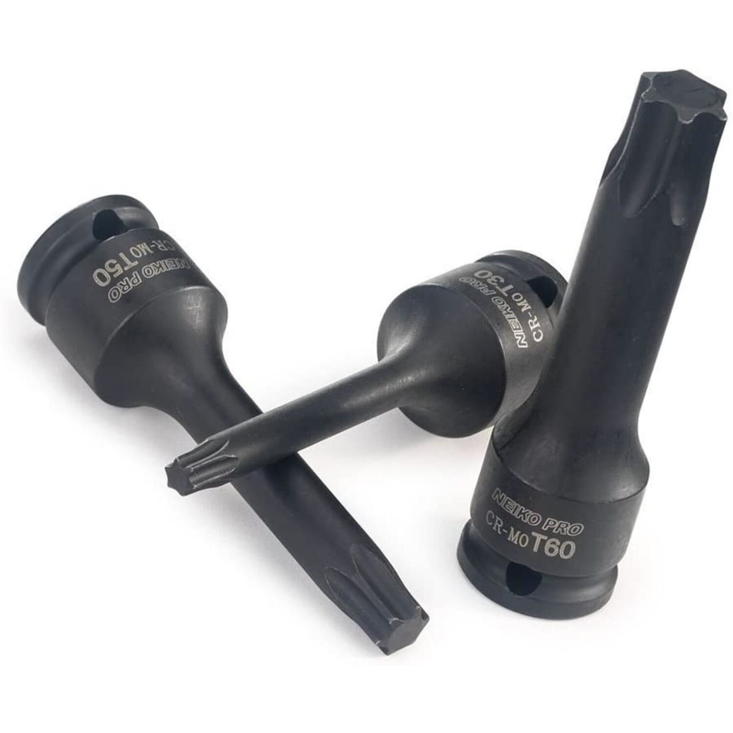 NEIKO 3/8in Drive Torx Impact Bit Socket Set 7 Piece