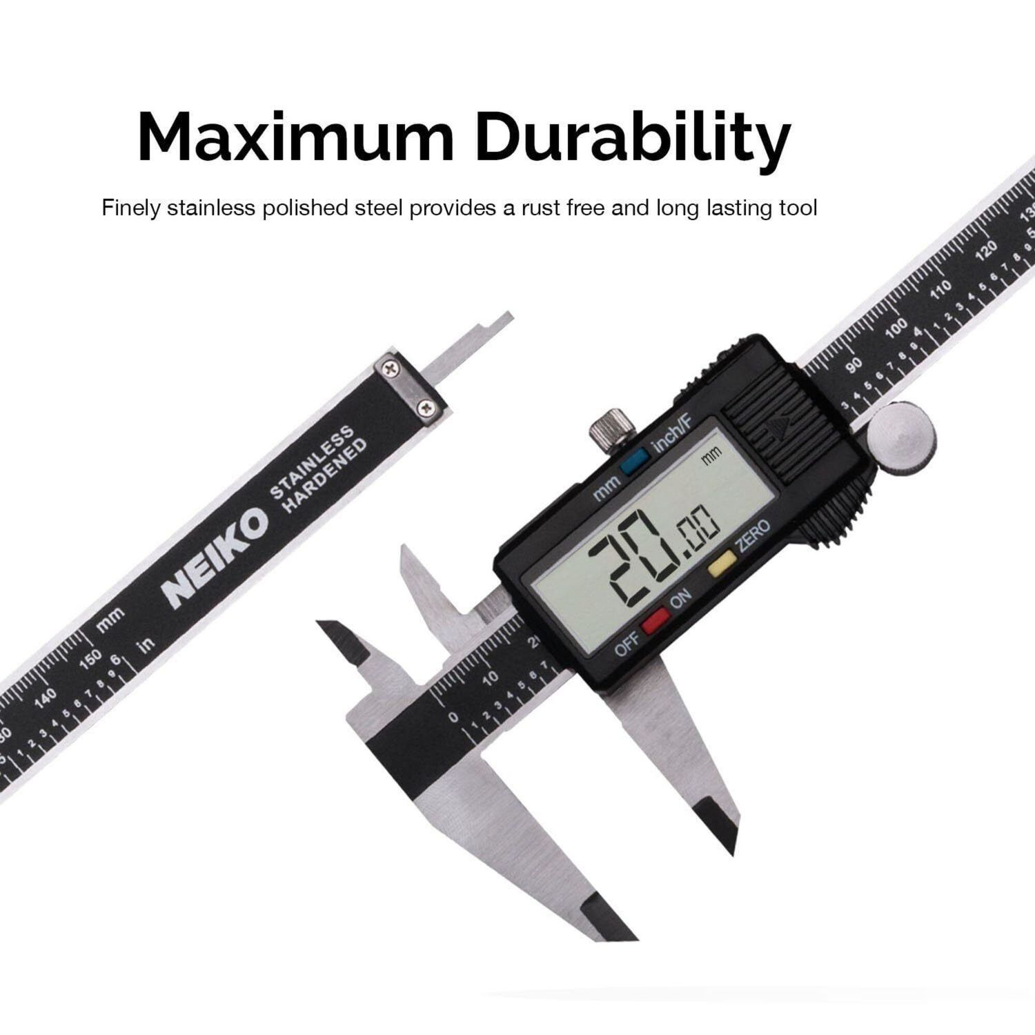 NEIKO 6in Digital Caliper, Stainless Steel