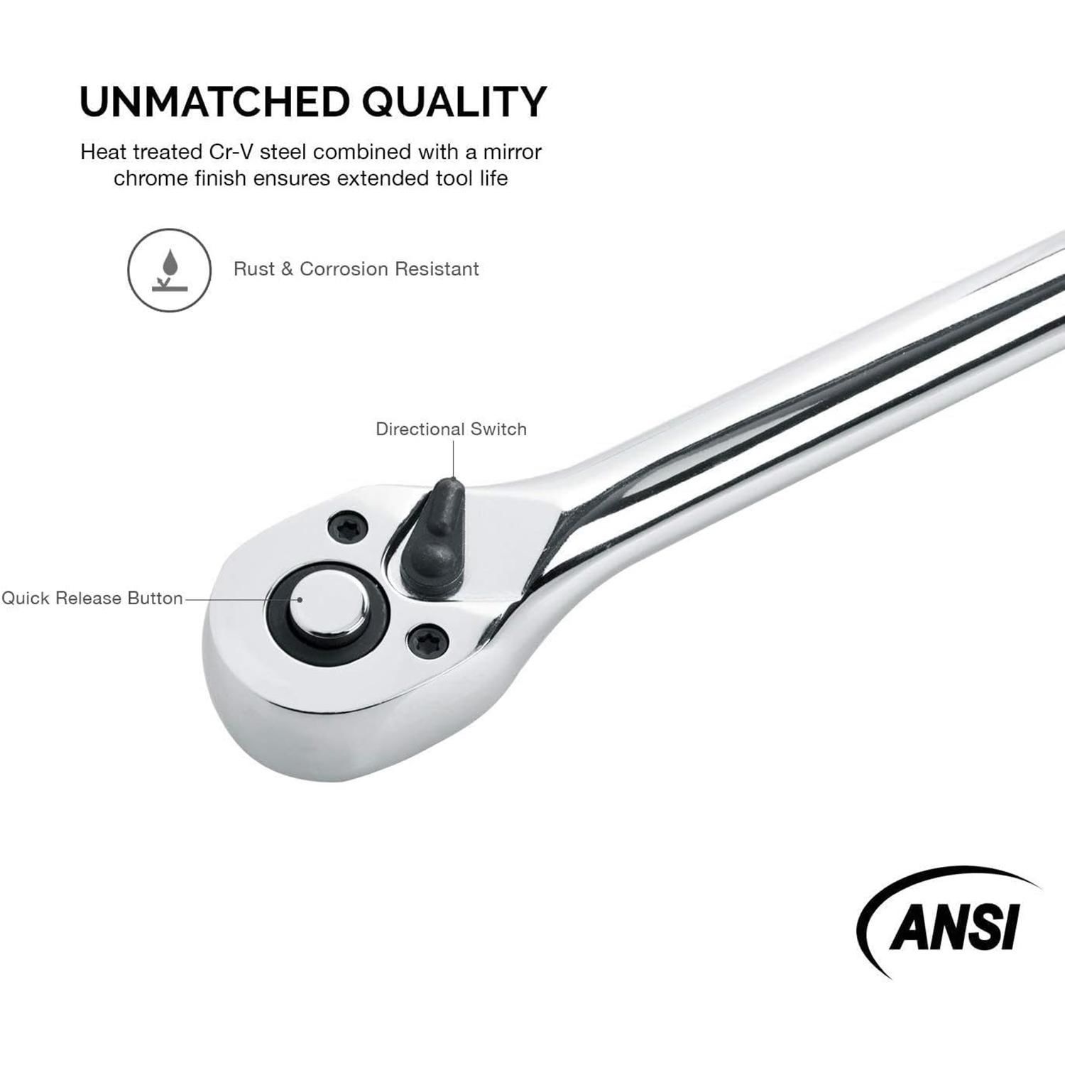 NEIKO 3/8in Drive 18in Length Extra long Ratchet