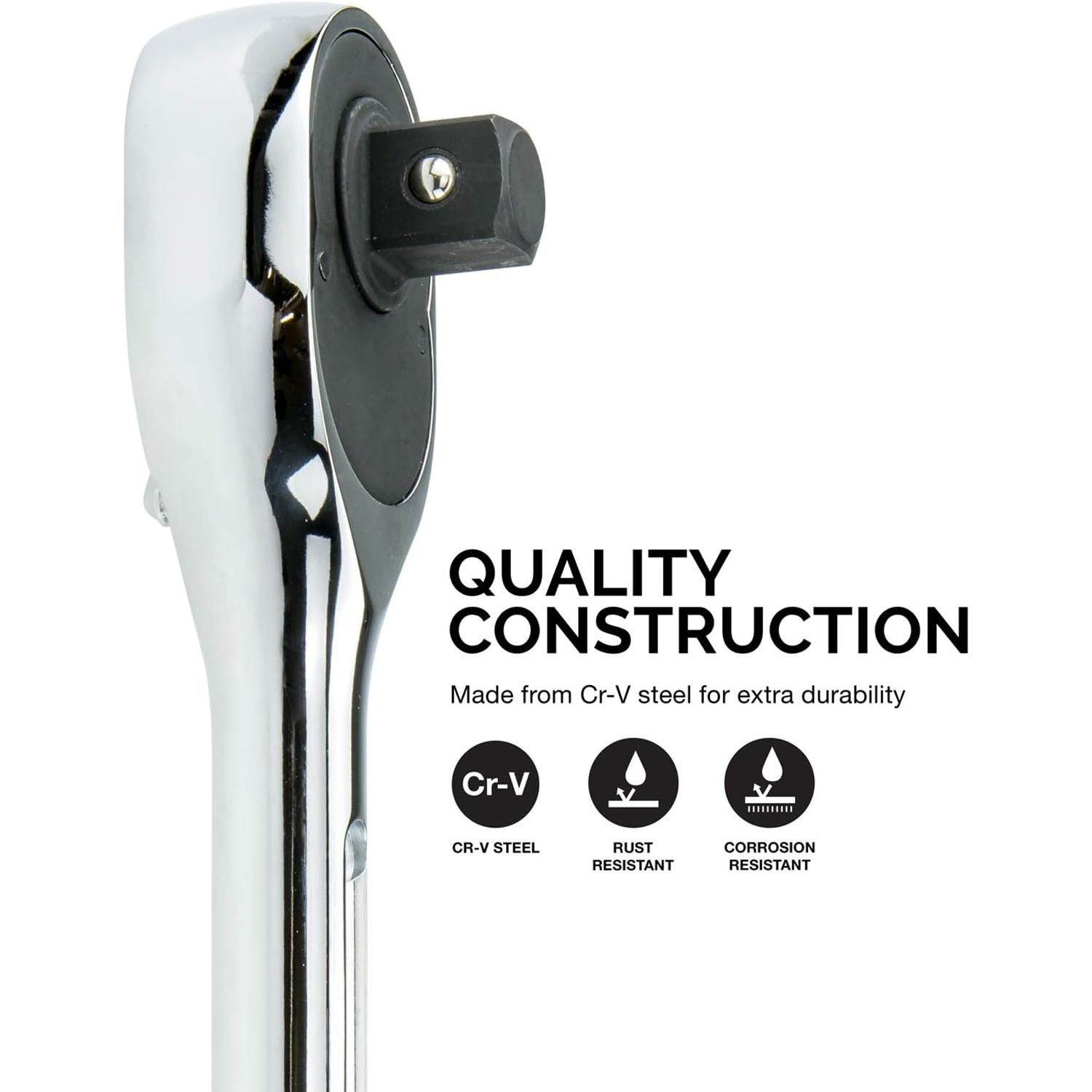 NEIKO 3/4in Drive 24 Tooth Extendable Ratchet