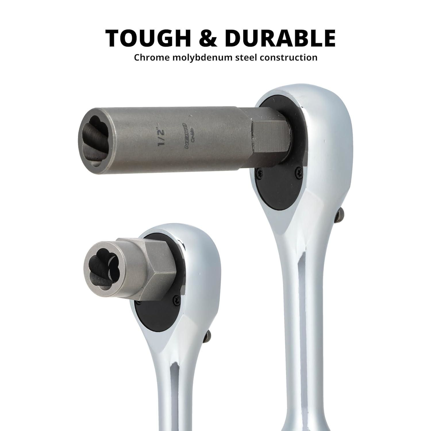 NEIKO 3/8in Drive Deep and Shallow Impact Lug Nut and Bolt