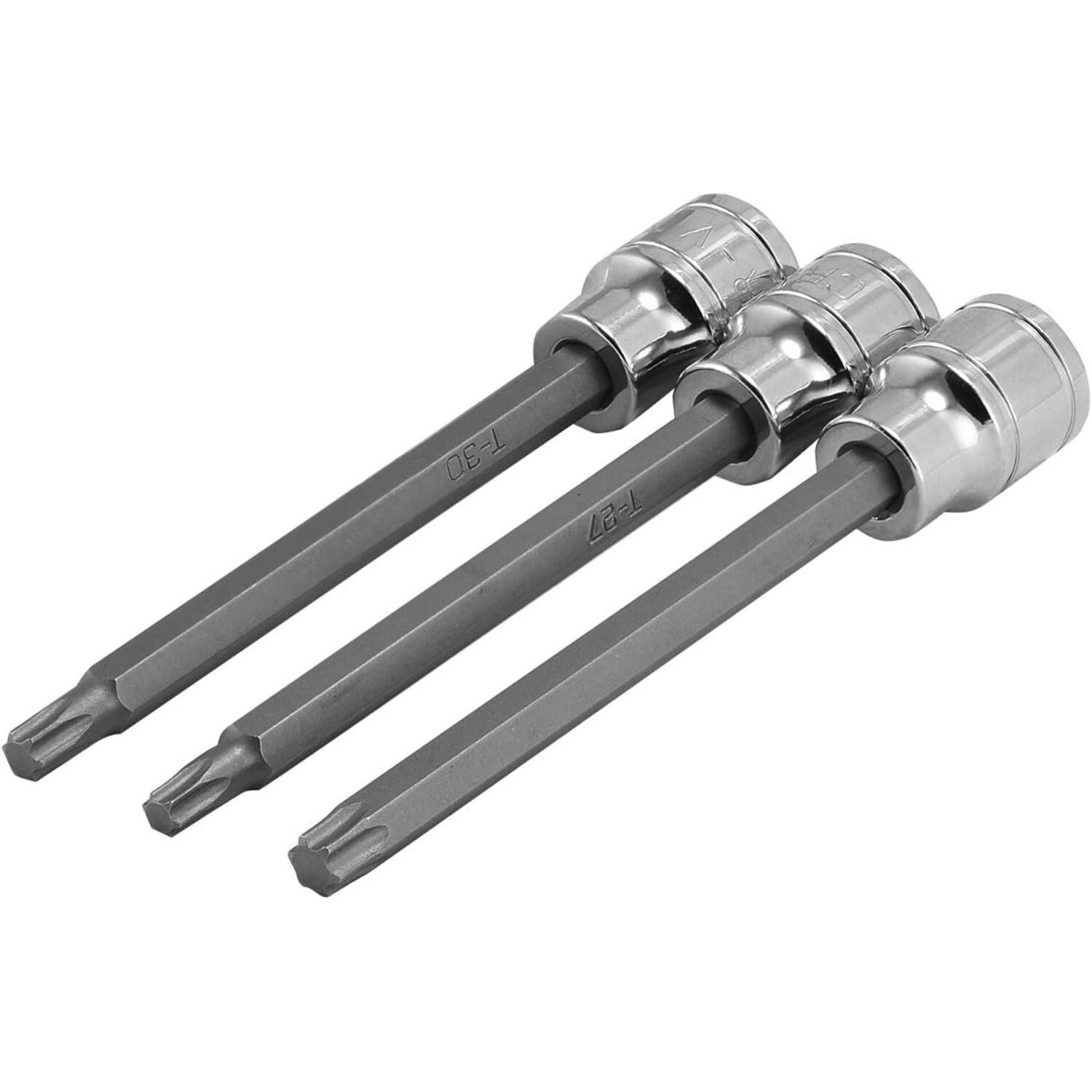 NEIKO 3/8in Drive Extra Long Torx Bit Socket Set 7 Piece