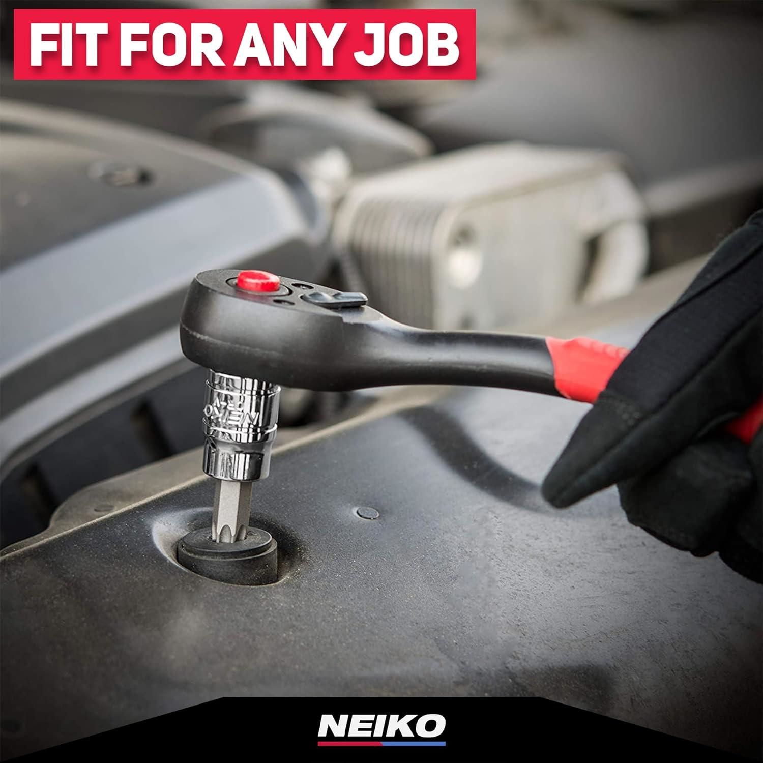 NEIKO 8 IPR to 60 IPR Tamper Proof Torx Bit Socket Set 12 Piece