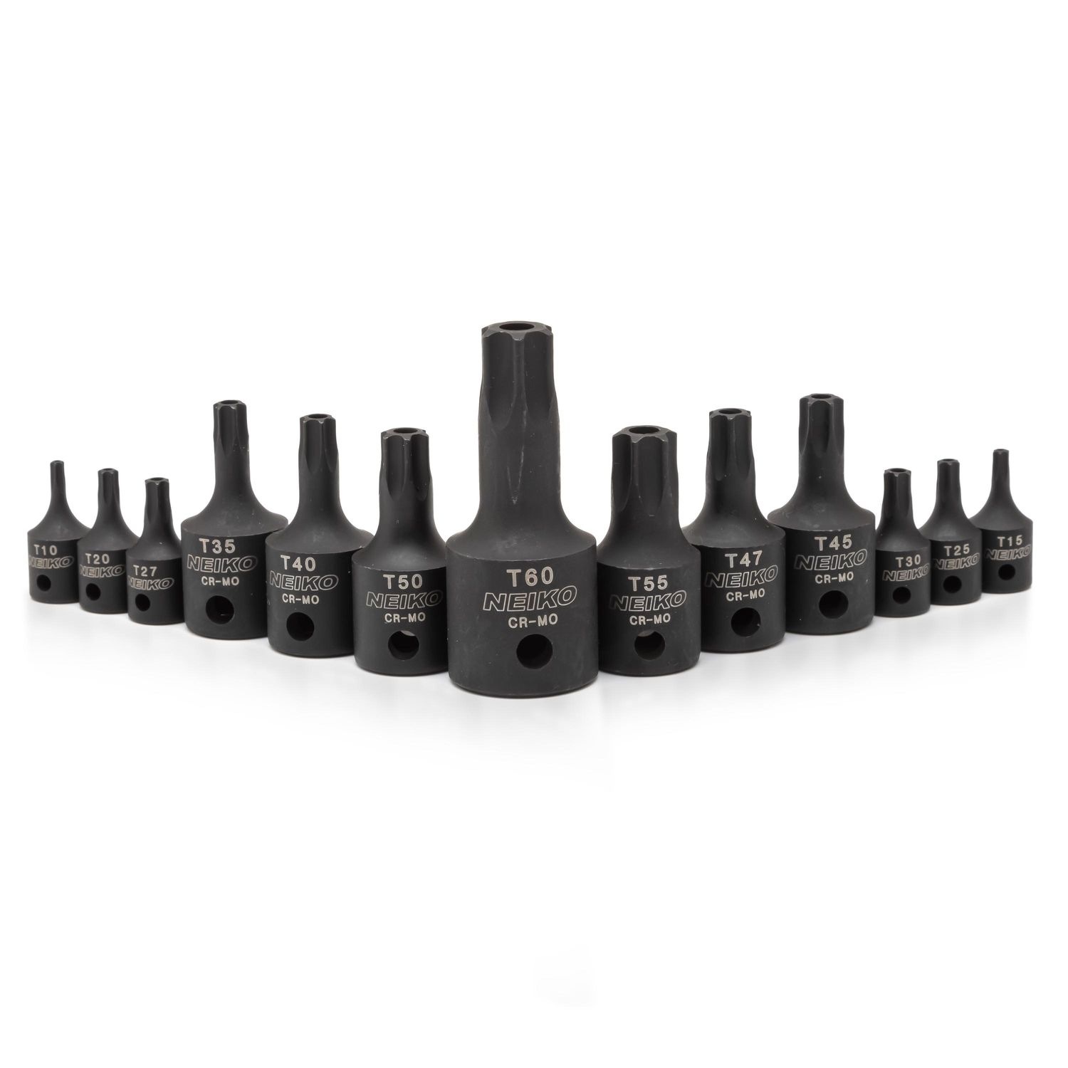 NEIKO Tamper Proof Torx Impact Socket Bit Set 13 Piece