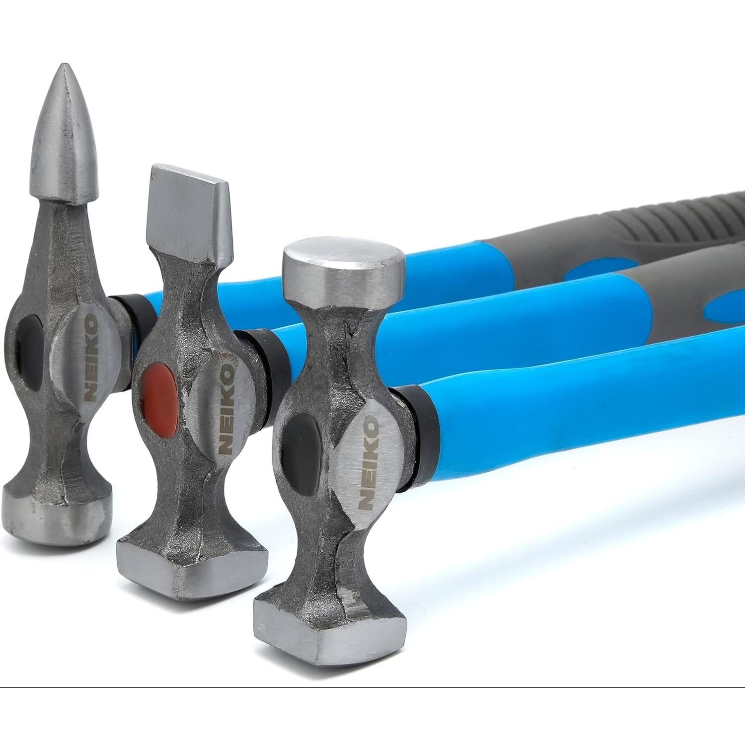 NEIKO Steel Auto Body Repair Hammer and Dolly Set 7 Piece