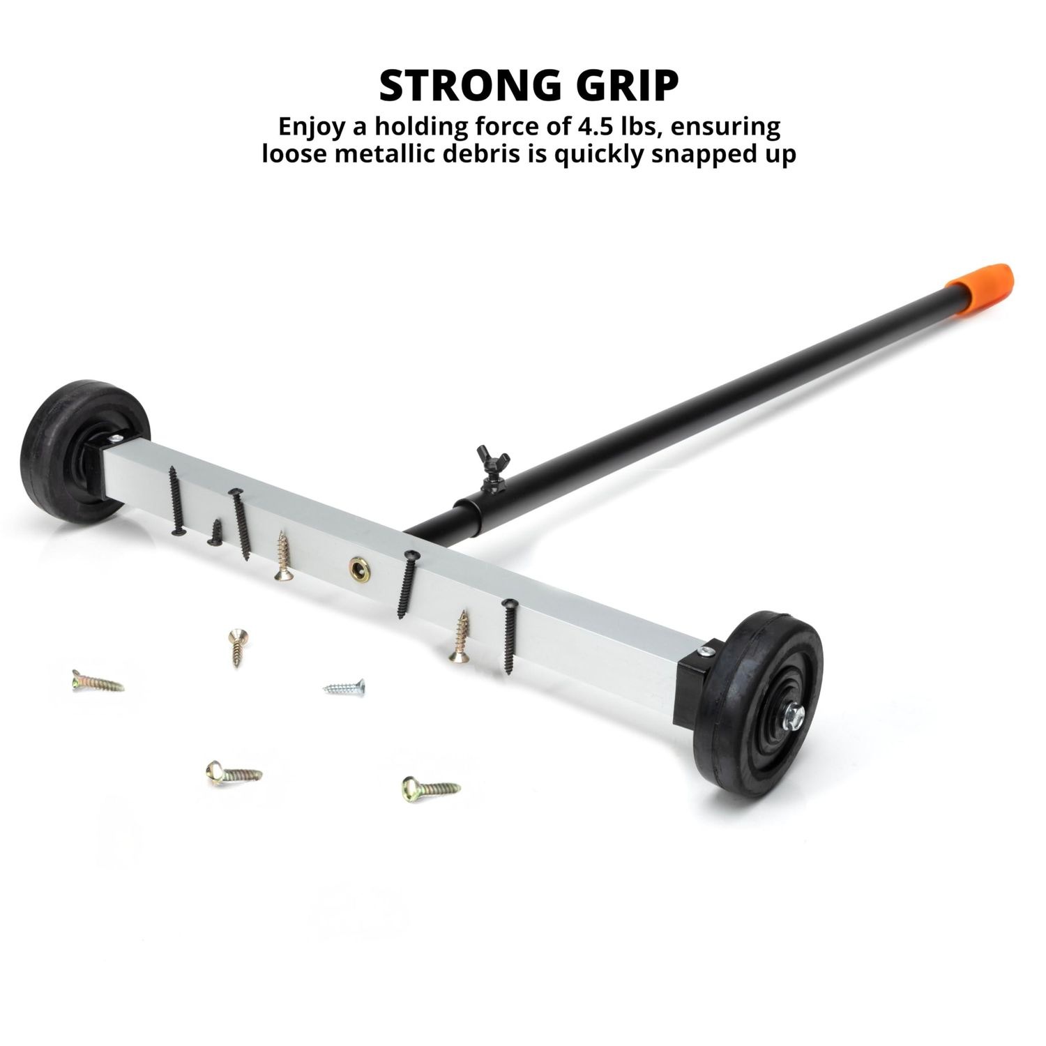 NEIKO 17in Mini Rolling Magnetic Sweeper