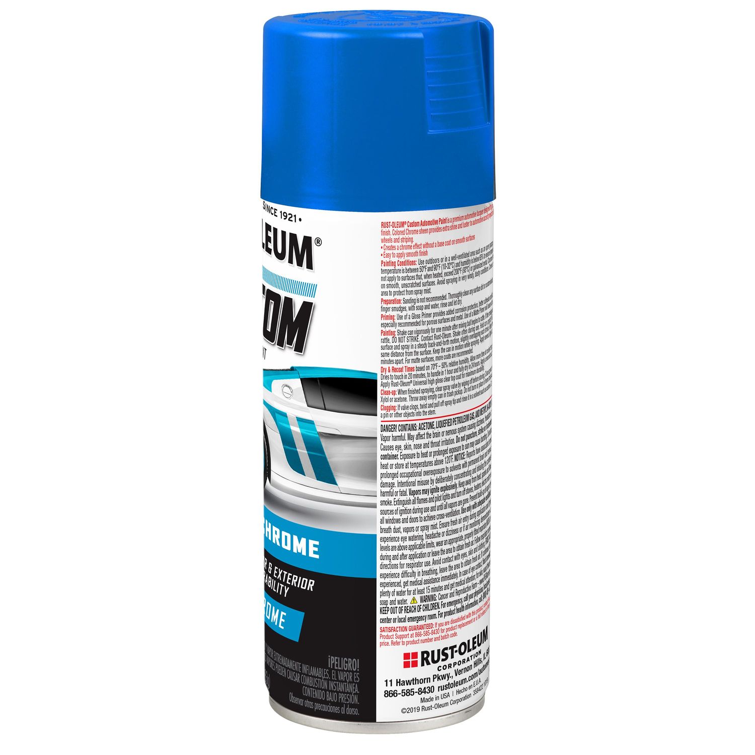 Rust-Oleum Chrome Blue Oleum Premium Custom Spray Paint 10oz