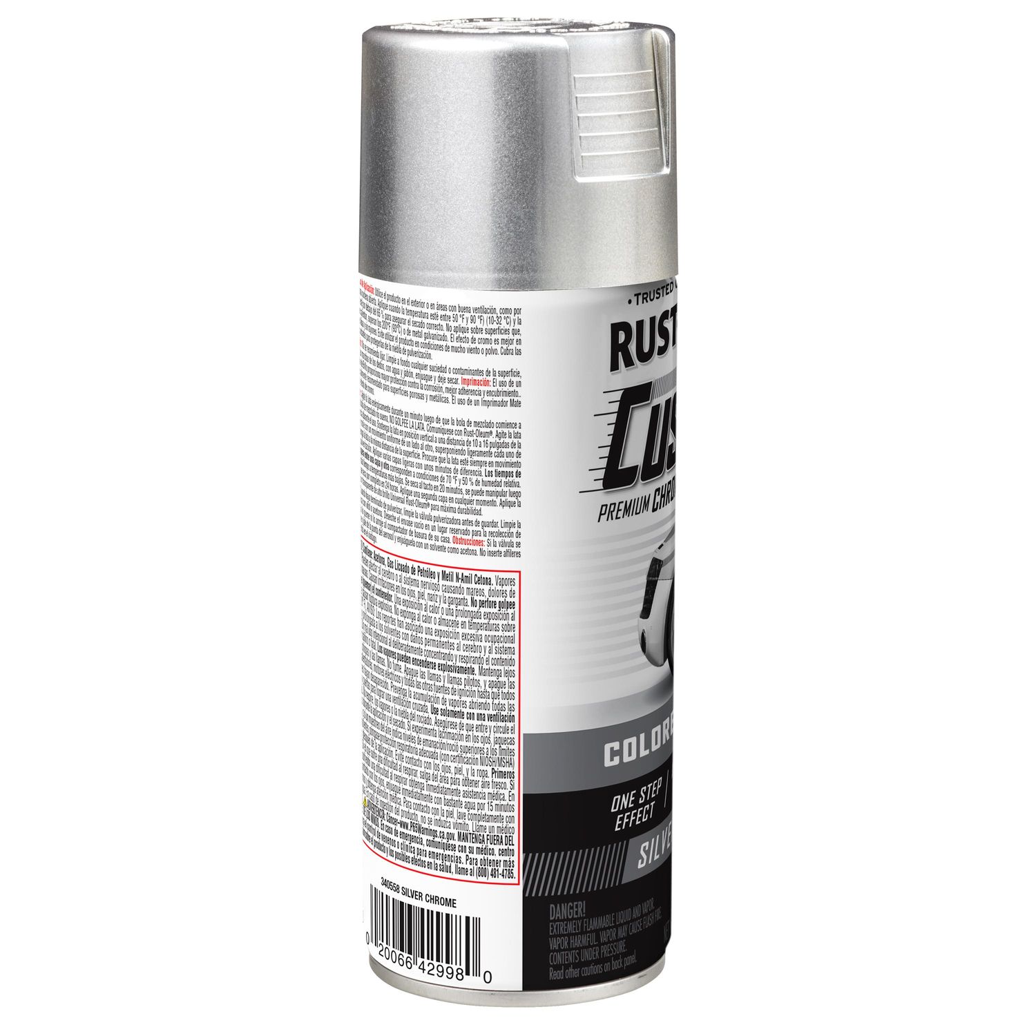Rust oleum chrome silver premium custom spray paint 10oz