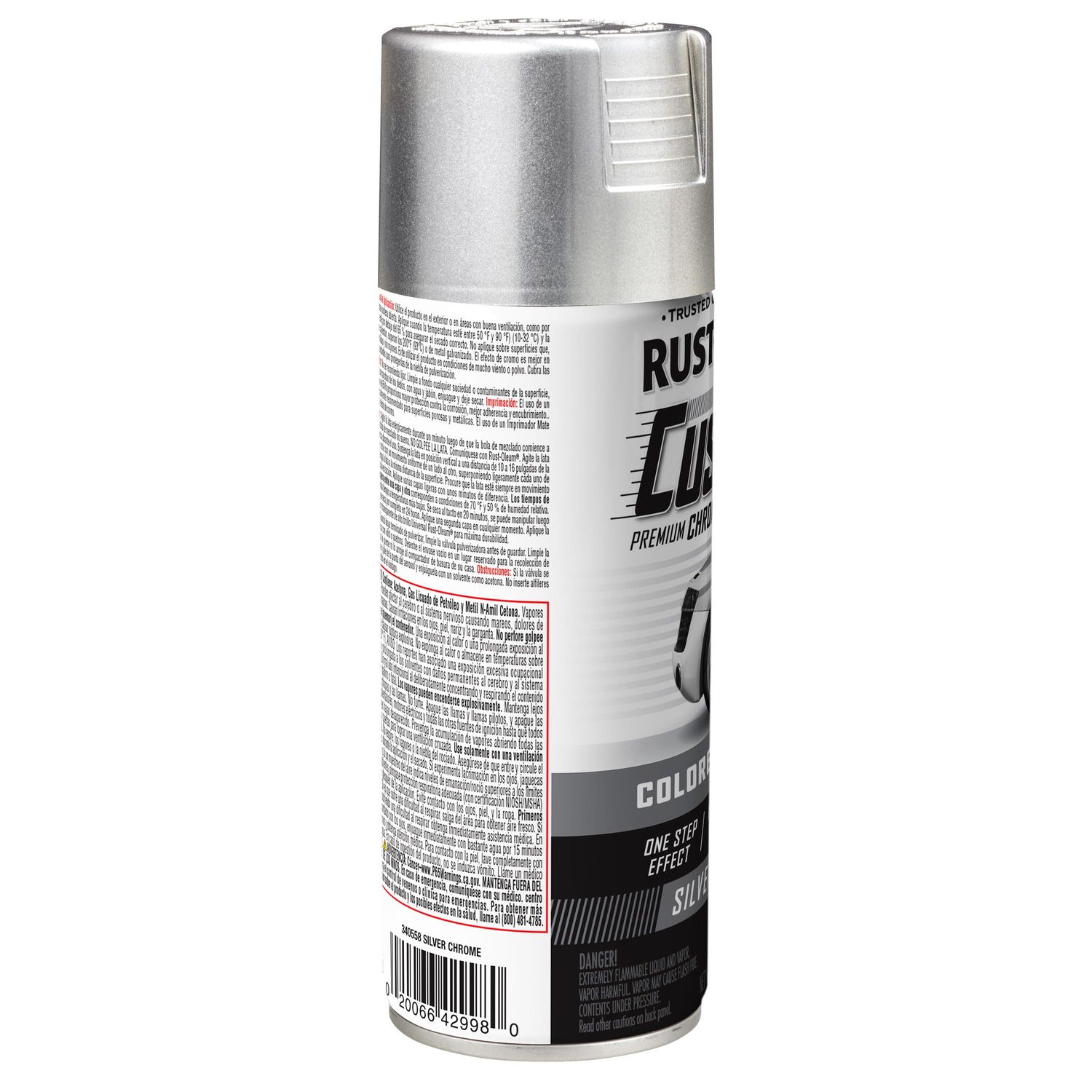 Rust-Oleum Chrome Silver Premium Custom Spray Paint 10oz