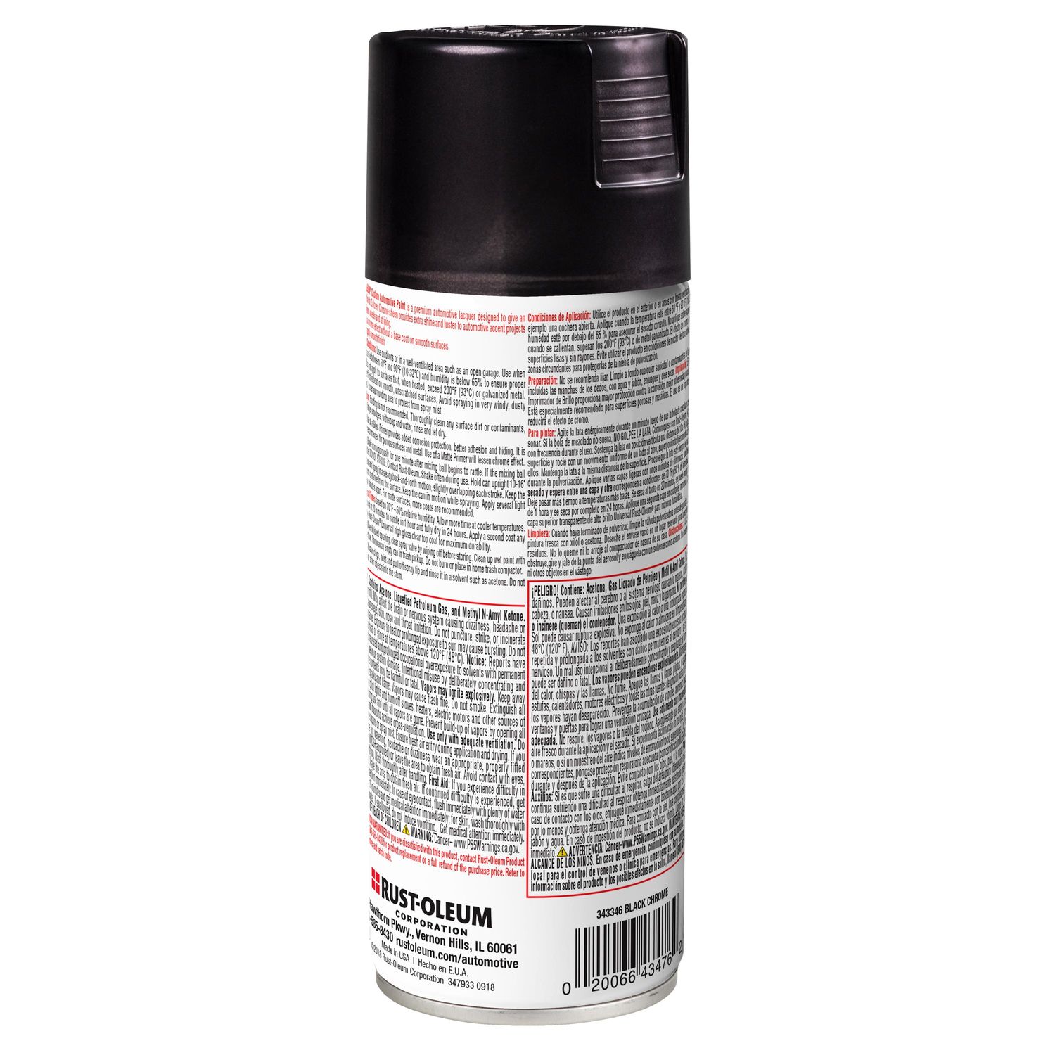 Rust-Oleum Chrome Black Premium Custom Spray Paint 10oz