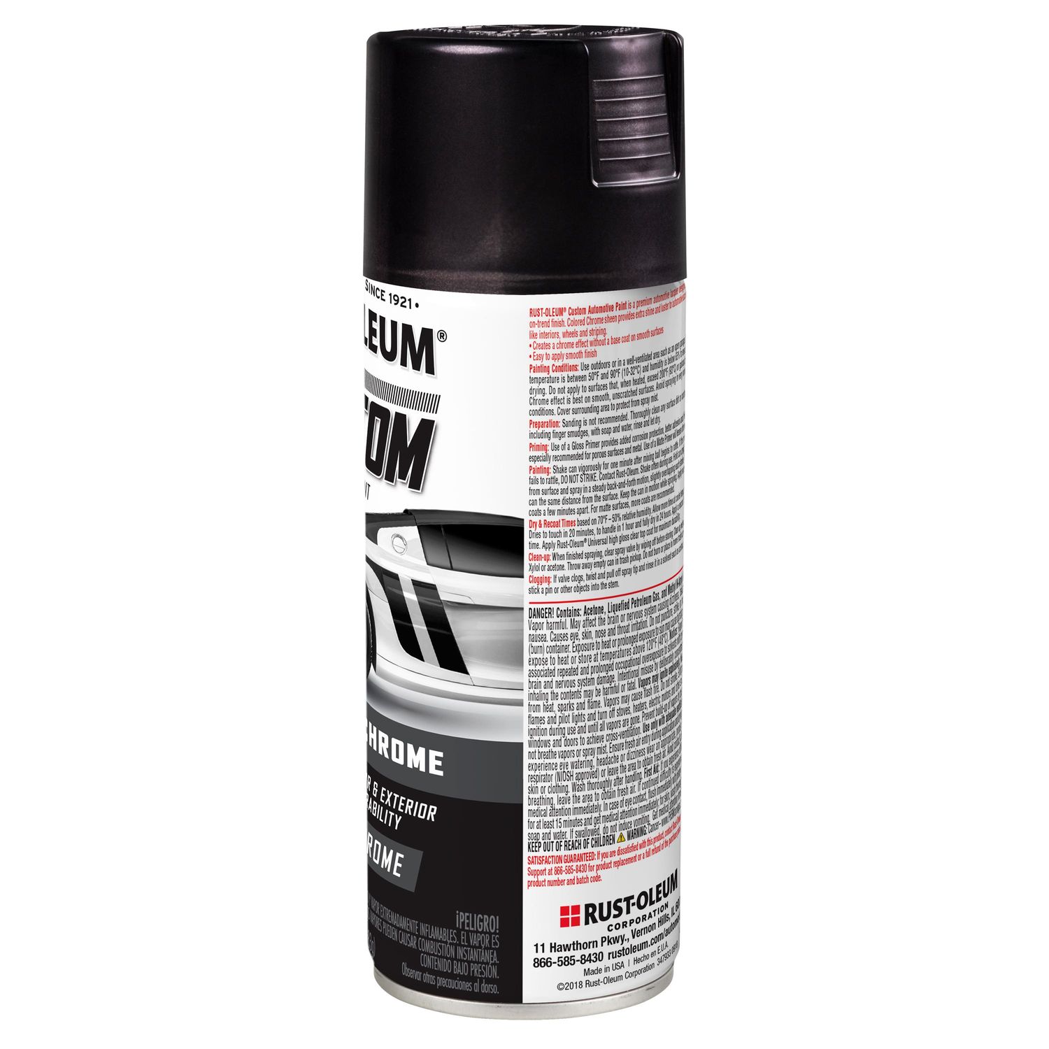 Rust-Oleum Chrome Black Premium Custom Spray Paint 10oz
