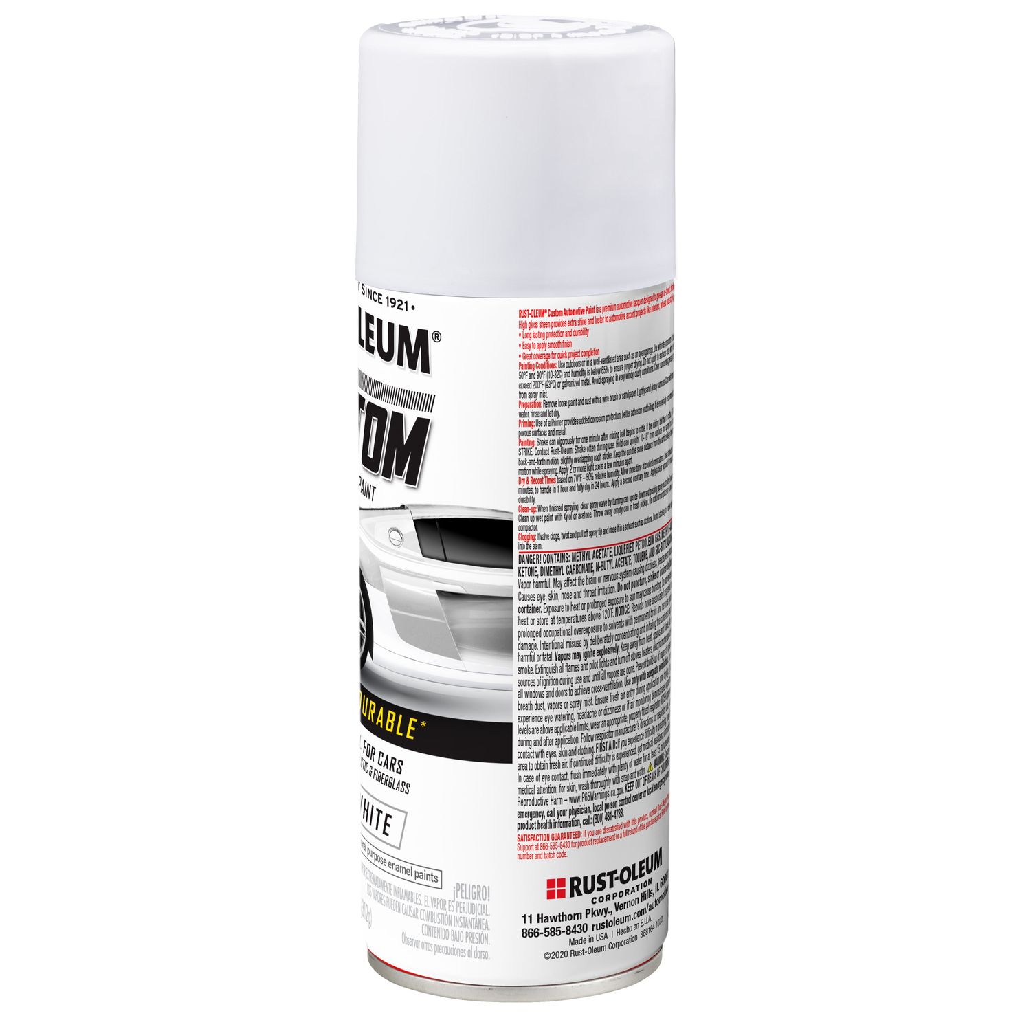 Rust Oleum Custom Lacquer Gloss White Spray Paint 12oz