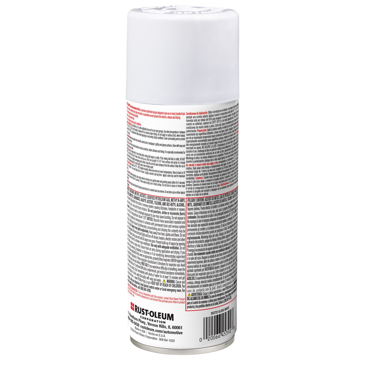 RAL 168 Glass White Spray Bottle - 0101 Gloss White - Spray Paint