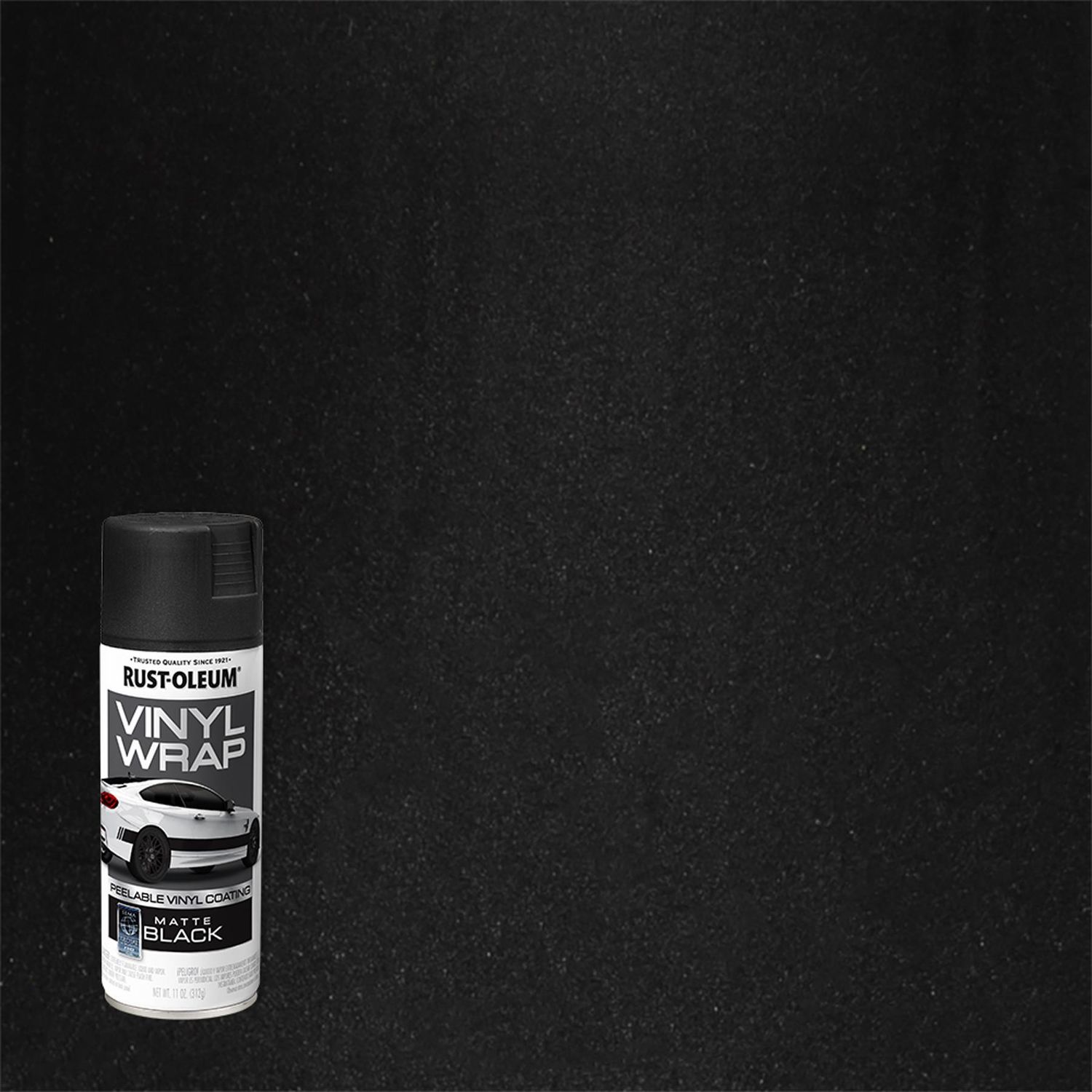 RustOleum Matte Black Vinyl Wrap Peelable Paint 11oz